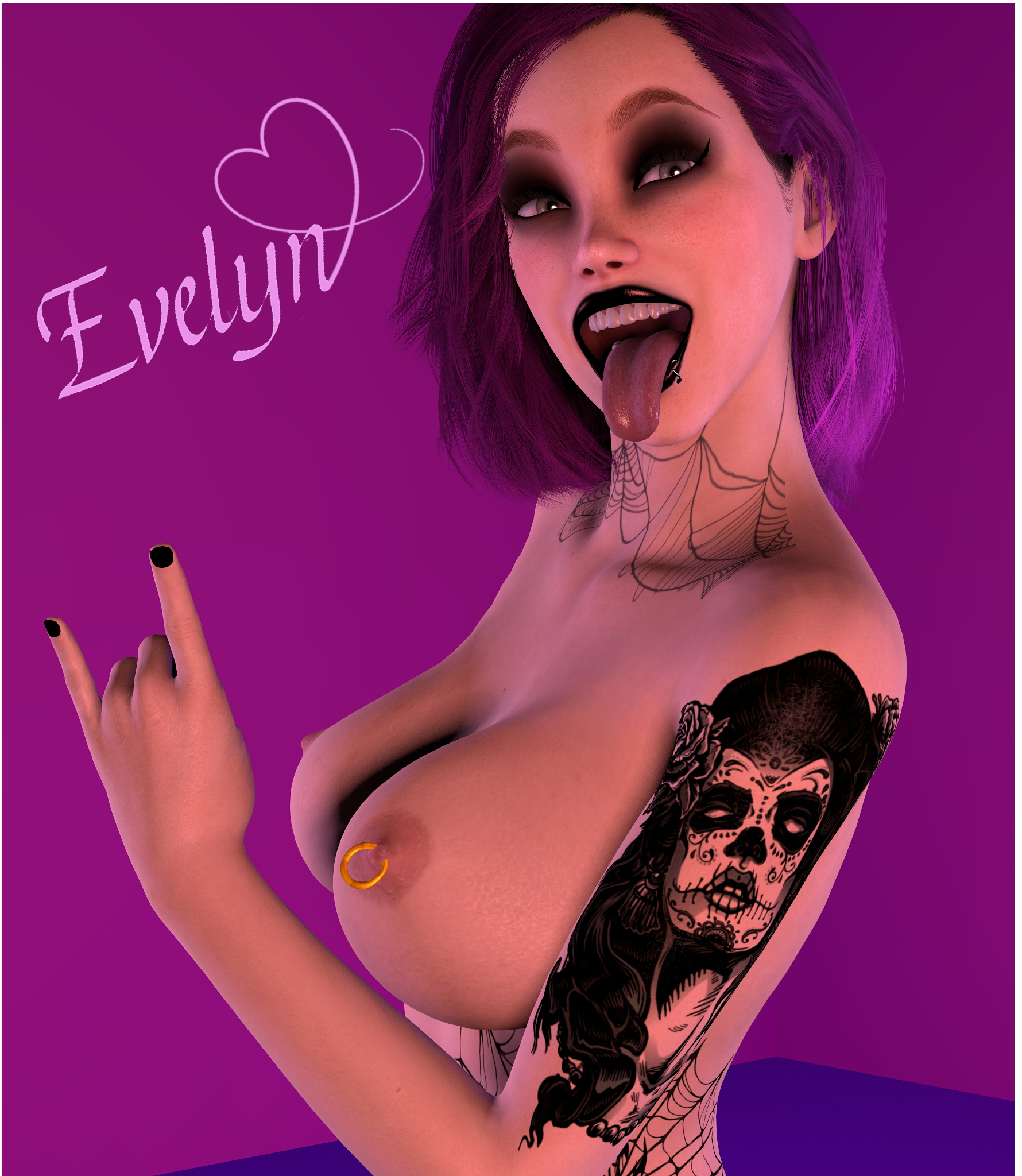 Evelyn s Photoshoot  Photoshoot Goth Goth Girl Big Tits Tattoos