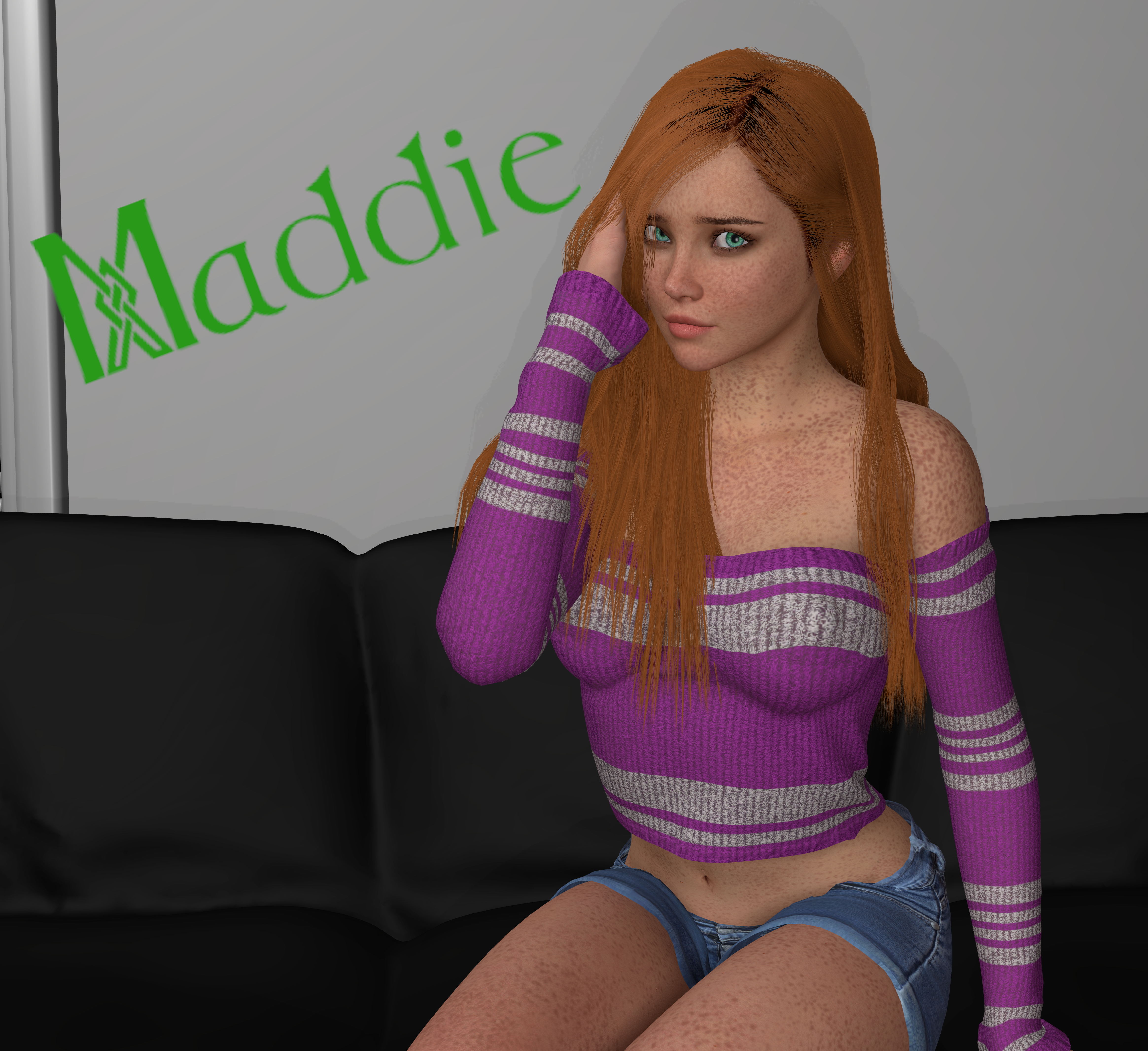 Maddie s Photoshoot  Big Cock Red head Casting Freckles Standing Doggy Deep throat