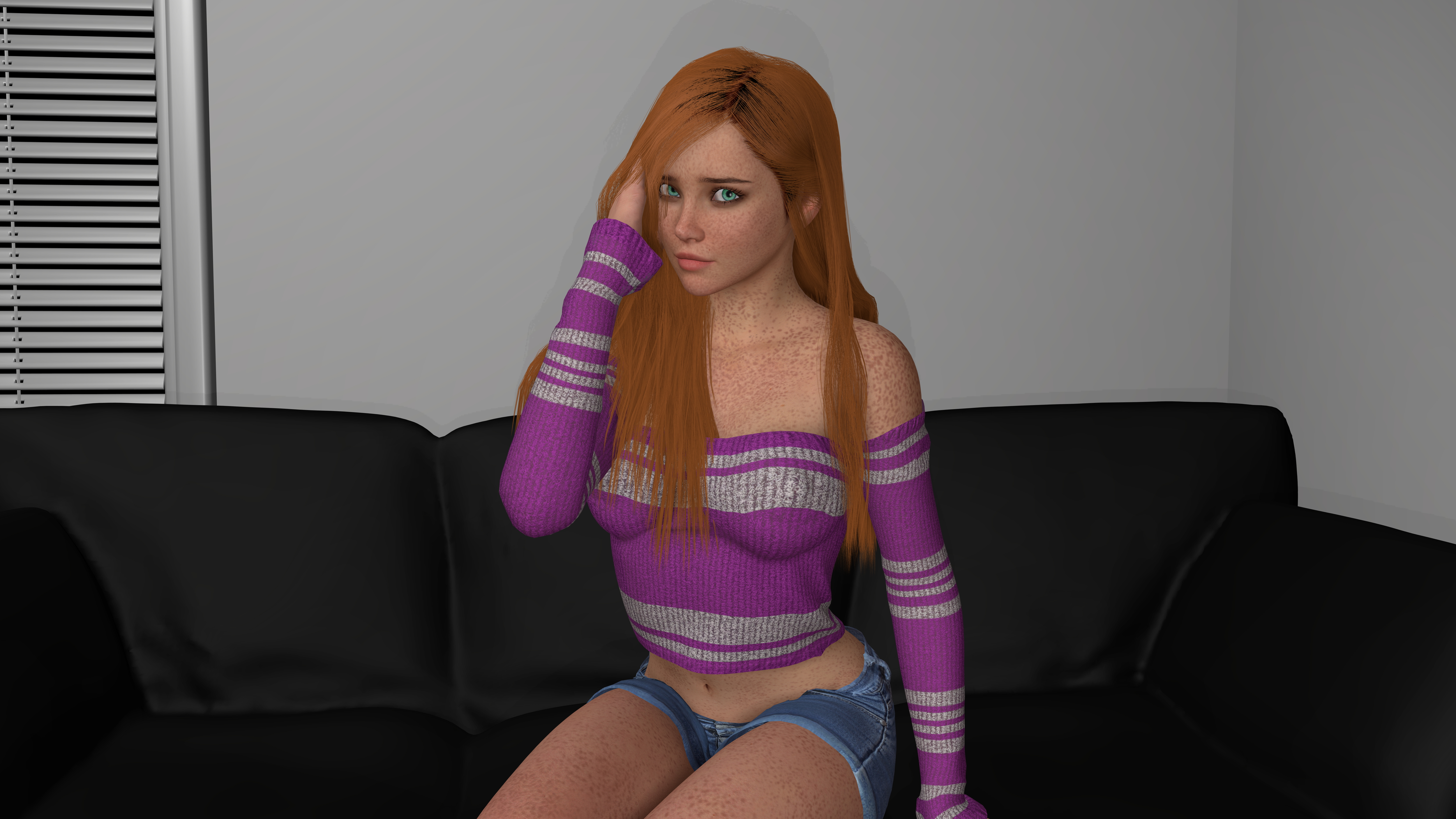 Maddie s Photoshoot  Big Cock Red head Casting Freckles Standing Doggy Deep throat 2