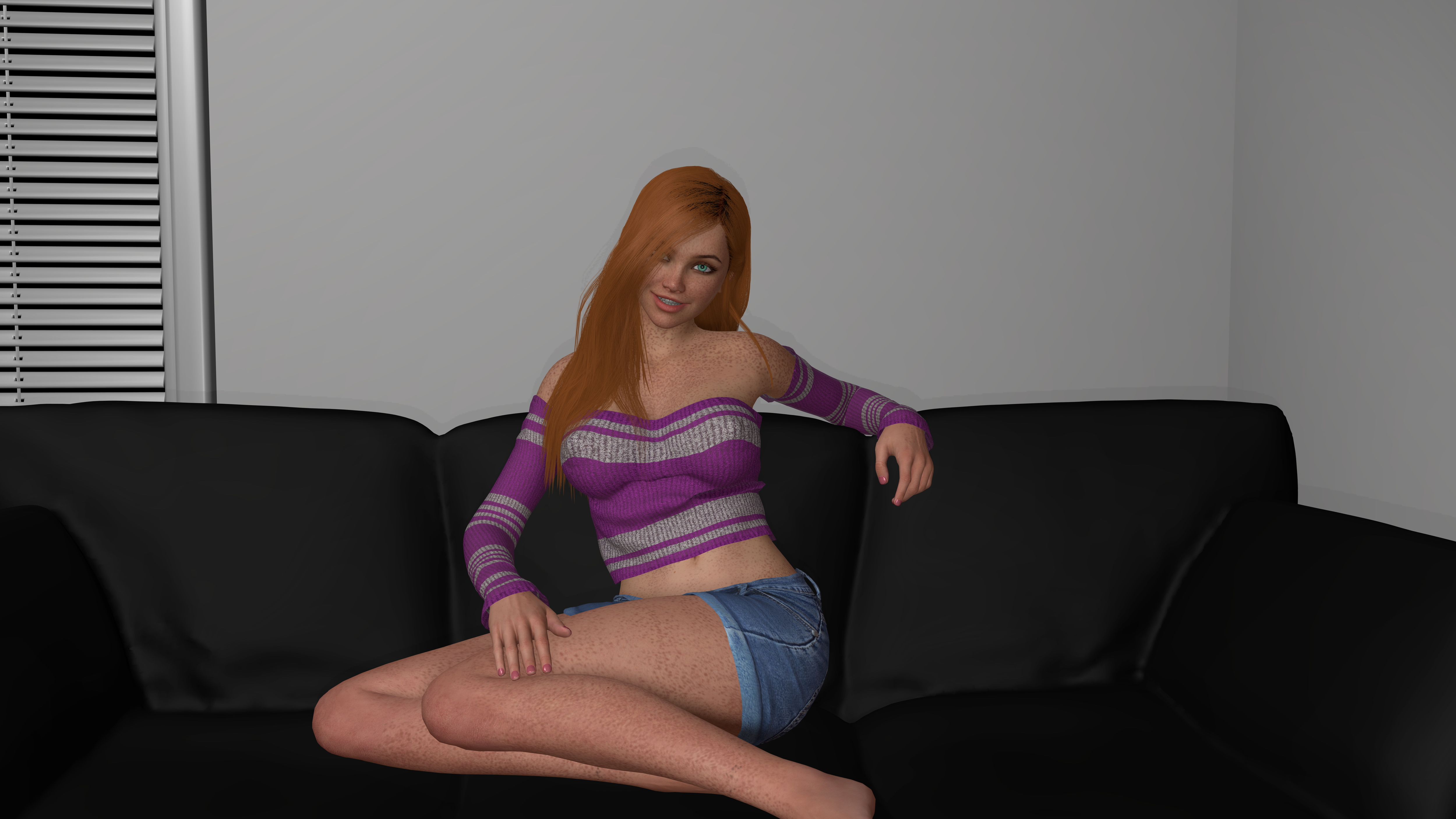 Maddie s Photoshoot  Big Cock Red head Casting Freckles Standing Doggy Deep throat 3