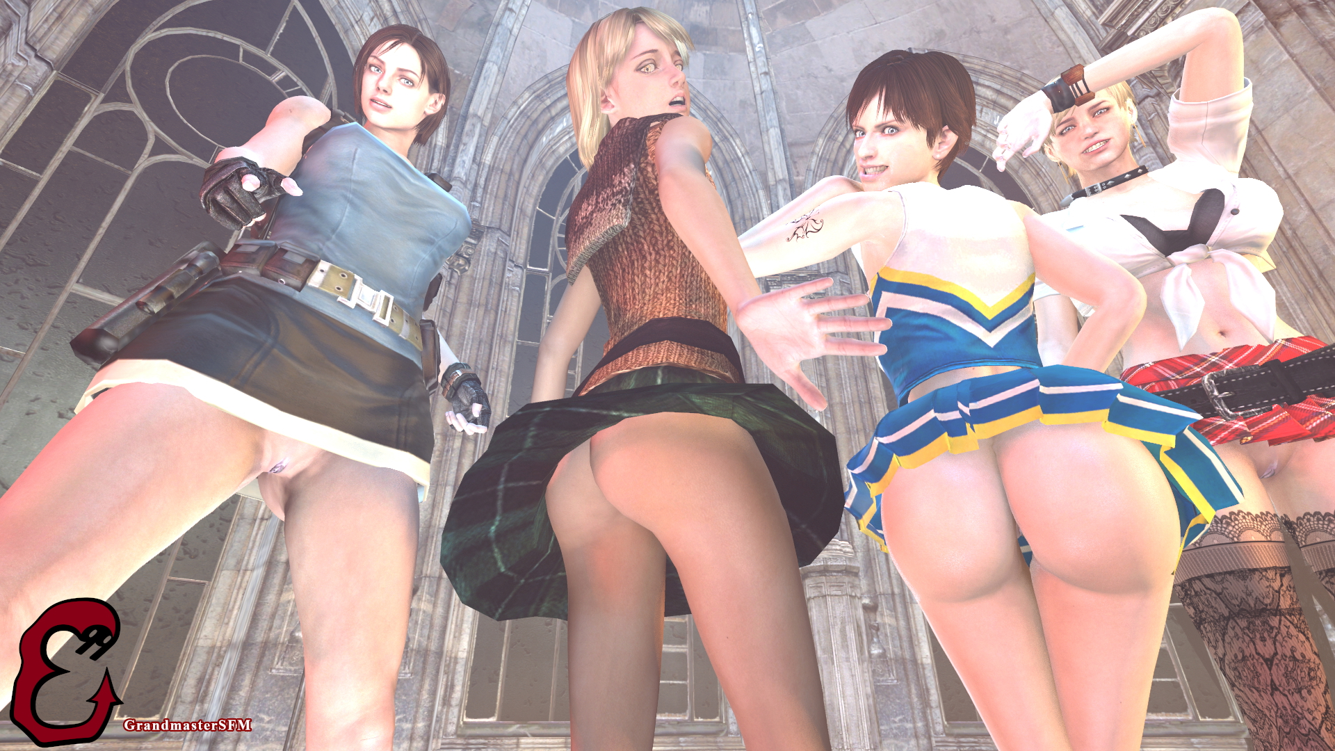 RESIgals Jill Valentine Ashley Graham Rebecca Chambers Sherry Birkin Resident Evil Resident Evil 3 Resident Evil 4 Resident Evil 6 Resident Evil 0 Biohazard Source Filmmaker Sfm 2