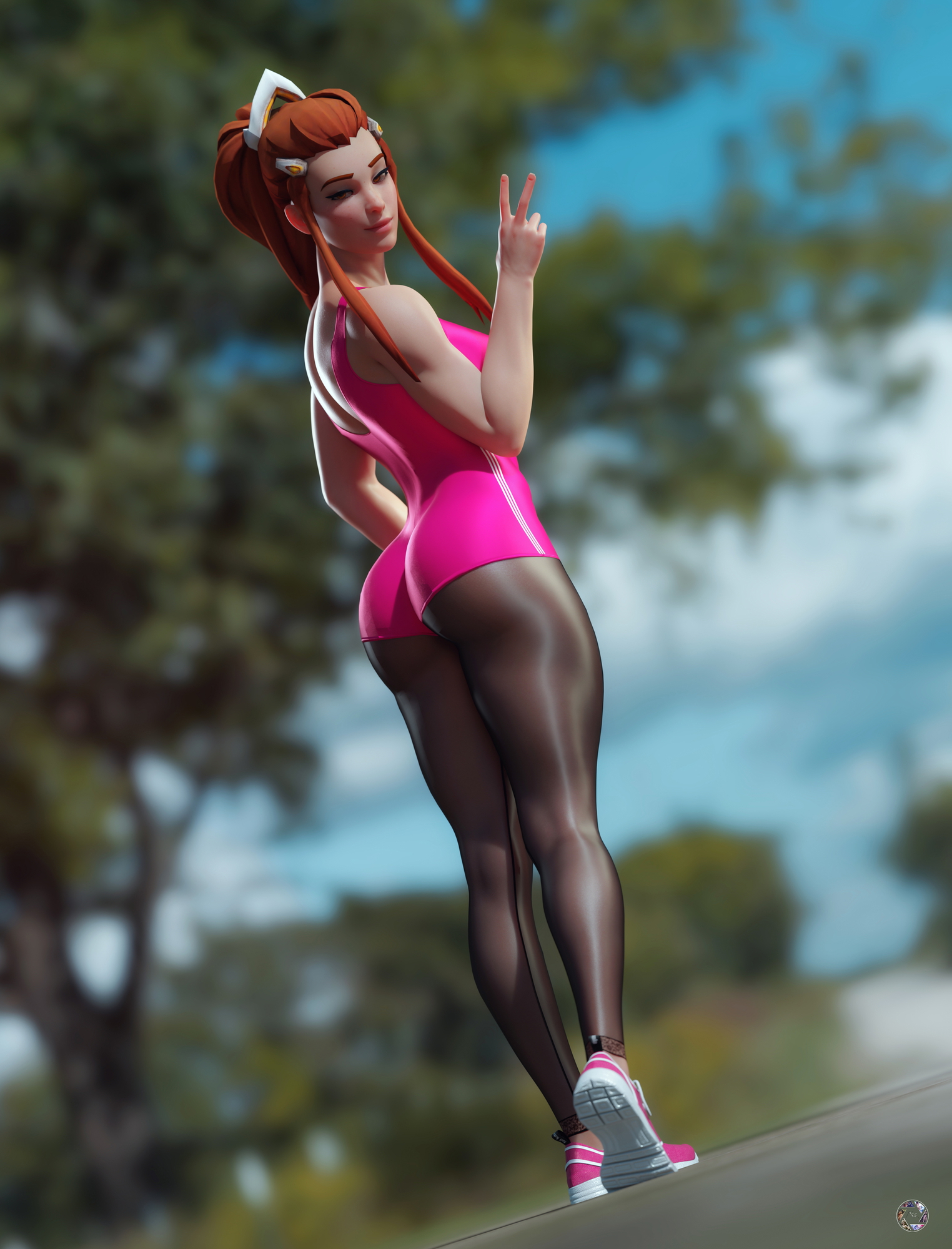 Brigitte runner Brigitte Overwatch 3d Porn Sexy Fit Lingerie Fitness Muscular