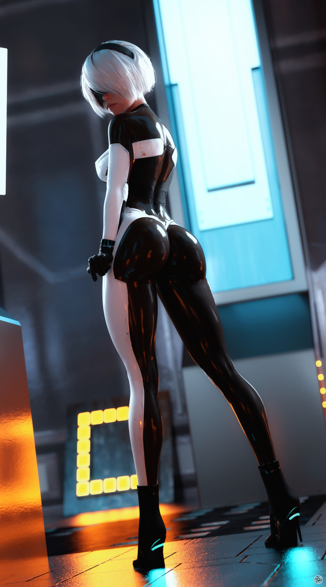 Nier 2 Nier Automata Yorha 2b 3d Porn Ass Booty Body Big Booty Fit 2