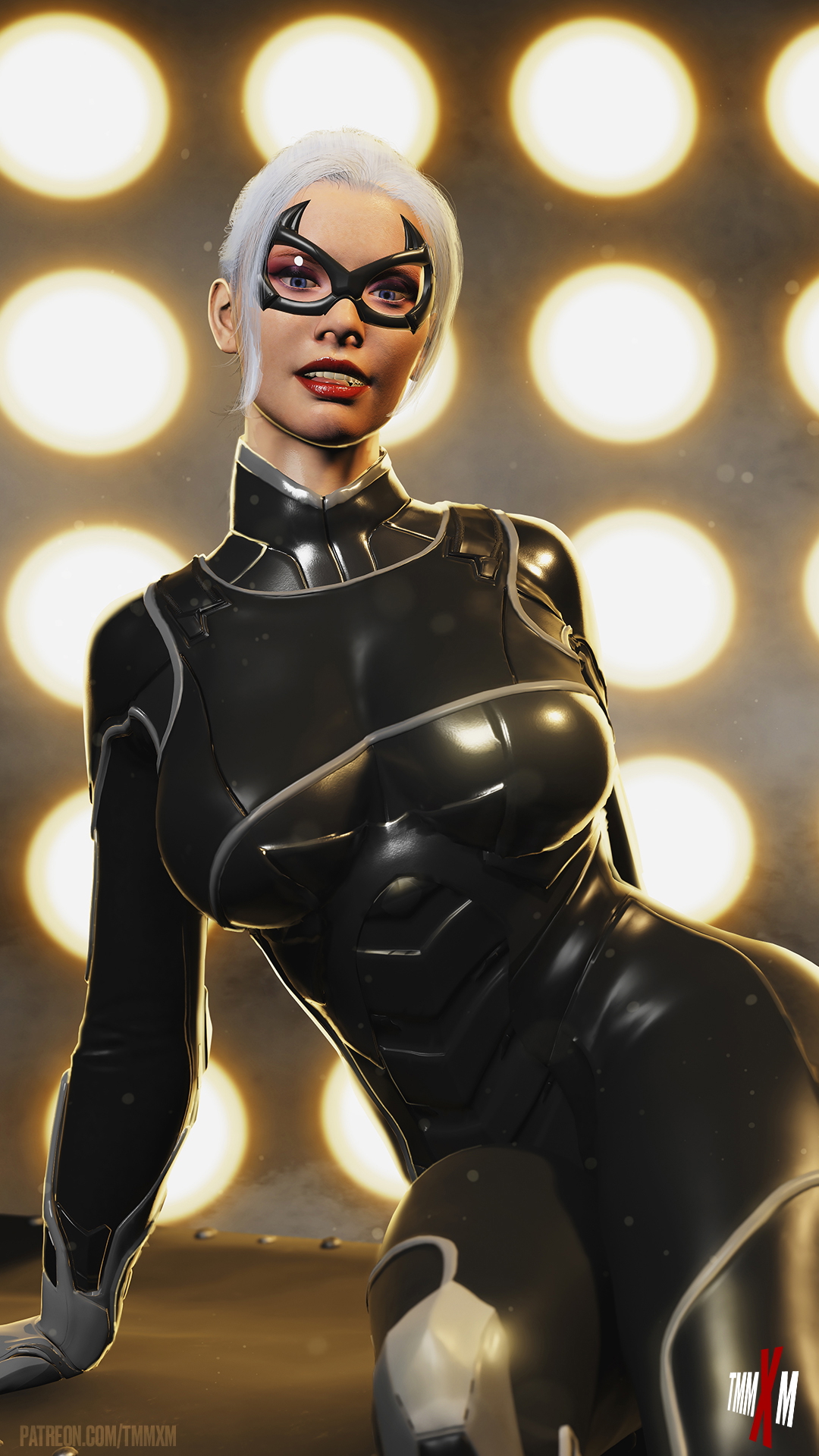 Black Cat Leather Suit