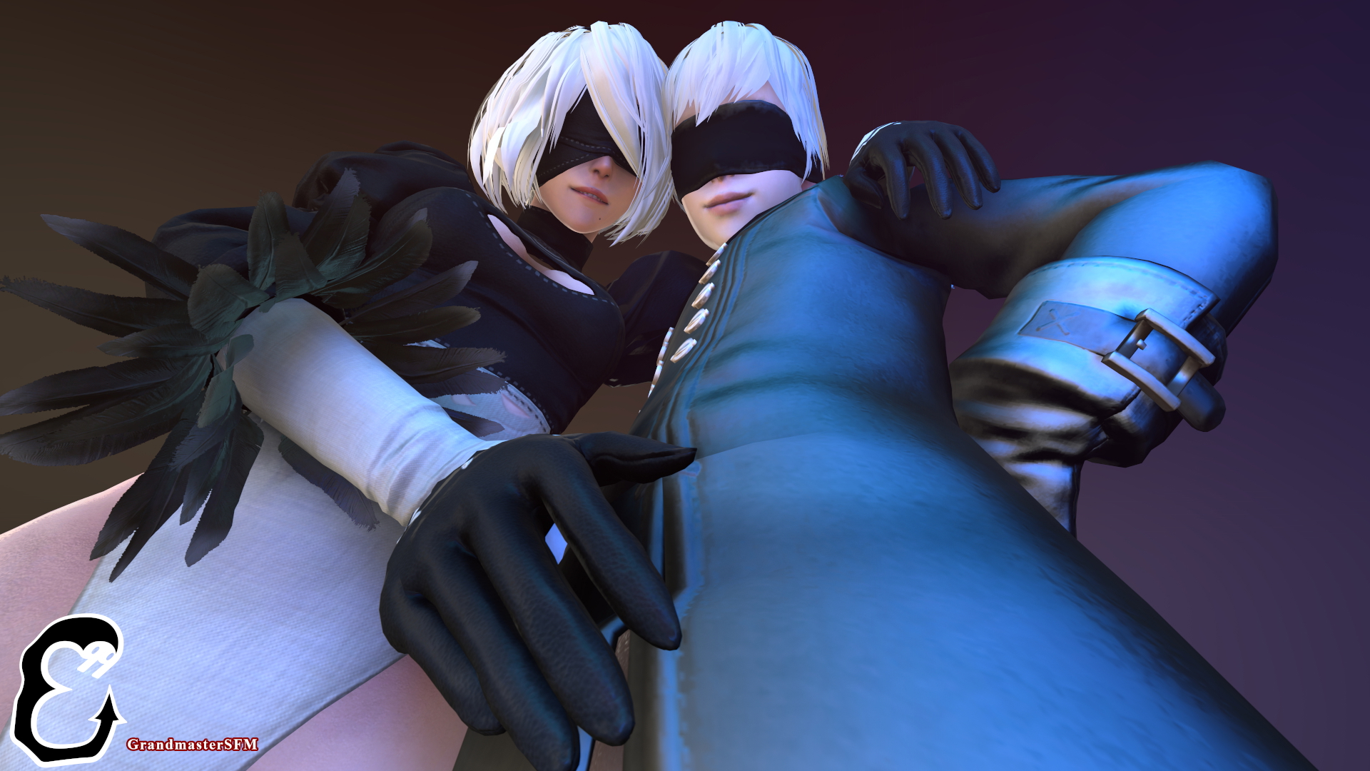 Mama 2b 2b Yorha2b Yorha 2b 9s Yorha 9s Nier Automata Nier (series) Nier Source Filmmaker Sfm 13