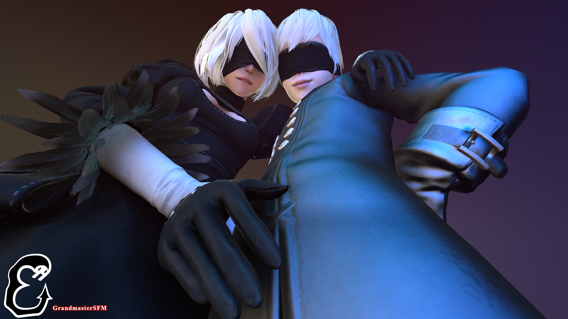 Mama 2b 2b Yorha2b Yorha 2b 9s Yorha 9s Nier Automata Nier (series) Nier Source Filmmaker Sfm 14