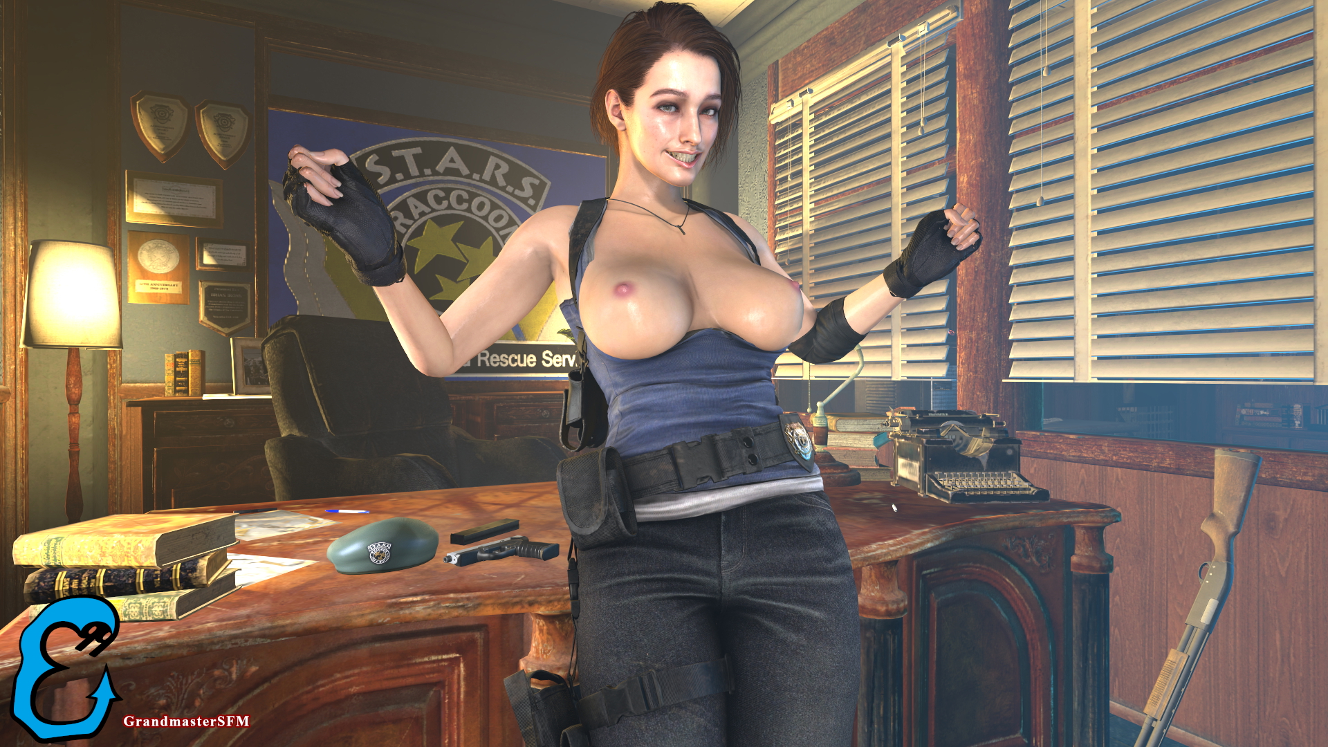 Jill Valentine Jill Valentine Resident Evil Resident Evil 3 Remake Resident Evil 3 Biohazard Source Filmmaker Sfm Pubic Hair 2