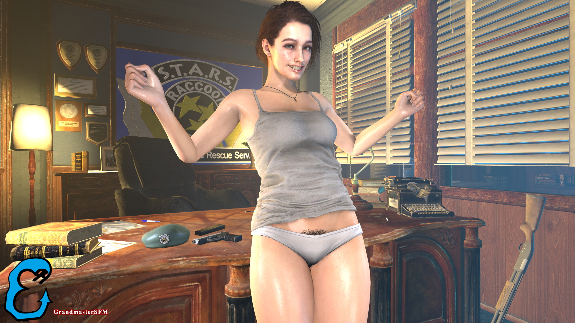 Jill Valentine Jill Valentine Resident Evil Resident Evil 3 Remake Resident Evil 3 Biohazard Source Filmmaker Sfm Pubic Hair 3