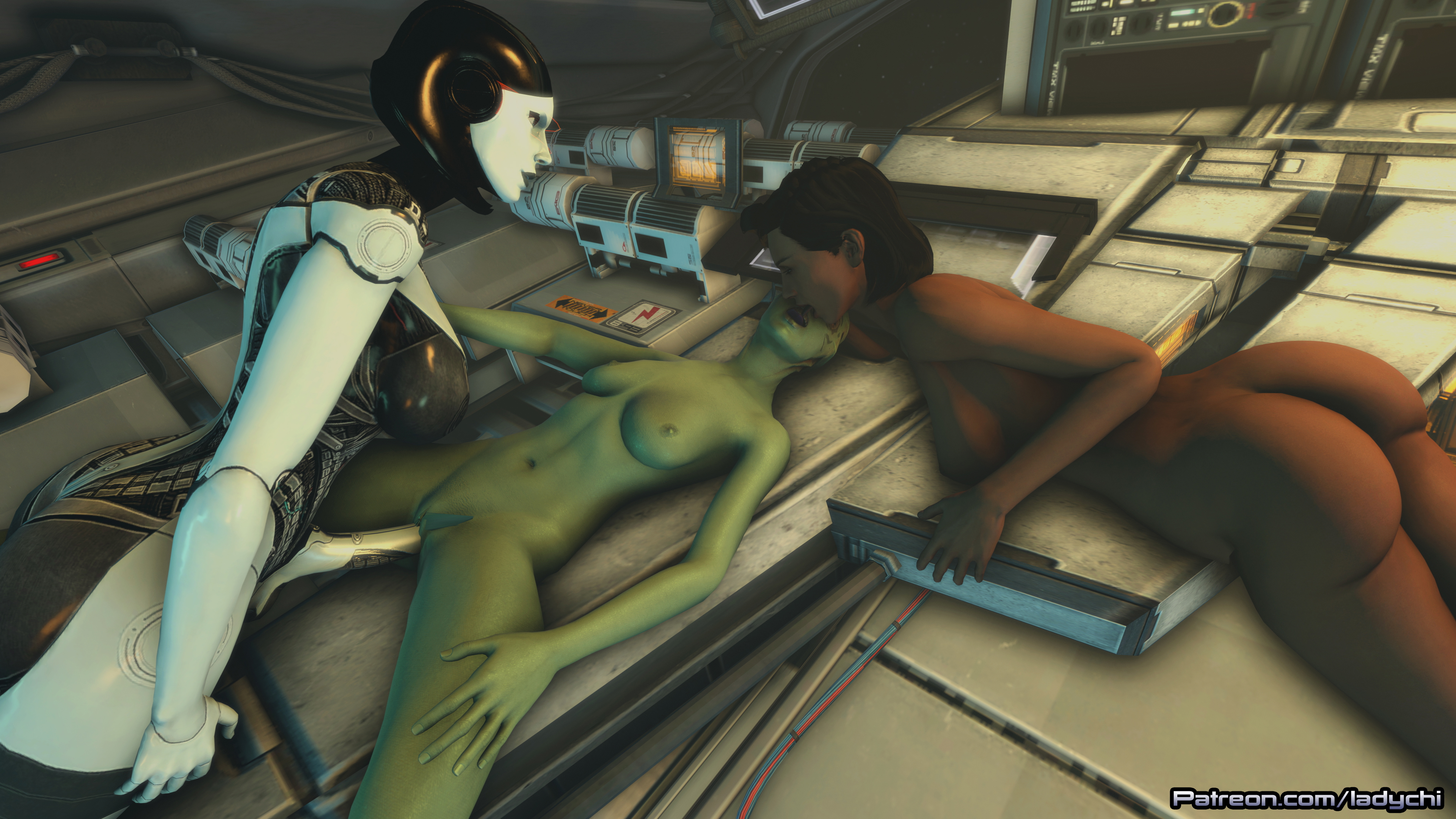 Page 36 of comic Asari trap. Back with Sam Mass Effect Asari (mass Effect) Edi Alien Nude Naked Futa Videogame Sfm Bdsm Lesbians Lesbian 2