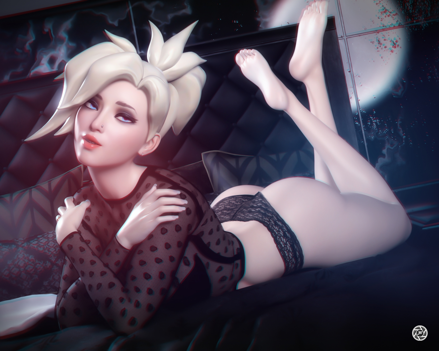 a deep look Overwatch Mercy 3d Porn Sexy Blonde Blond Hair Ass Booty Feet