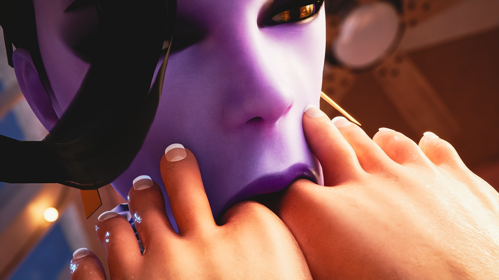 Luxorius Lux Widowmaker Juno League Of Legends Overwatch Futanari Blowjob Feet Feetjob Threesome 6