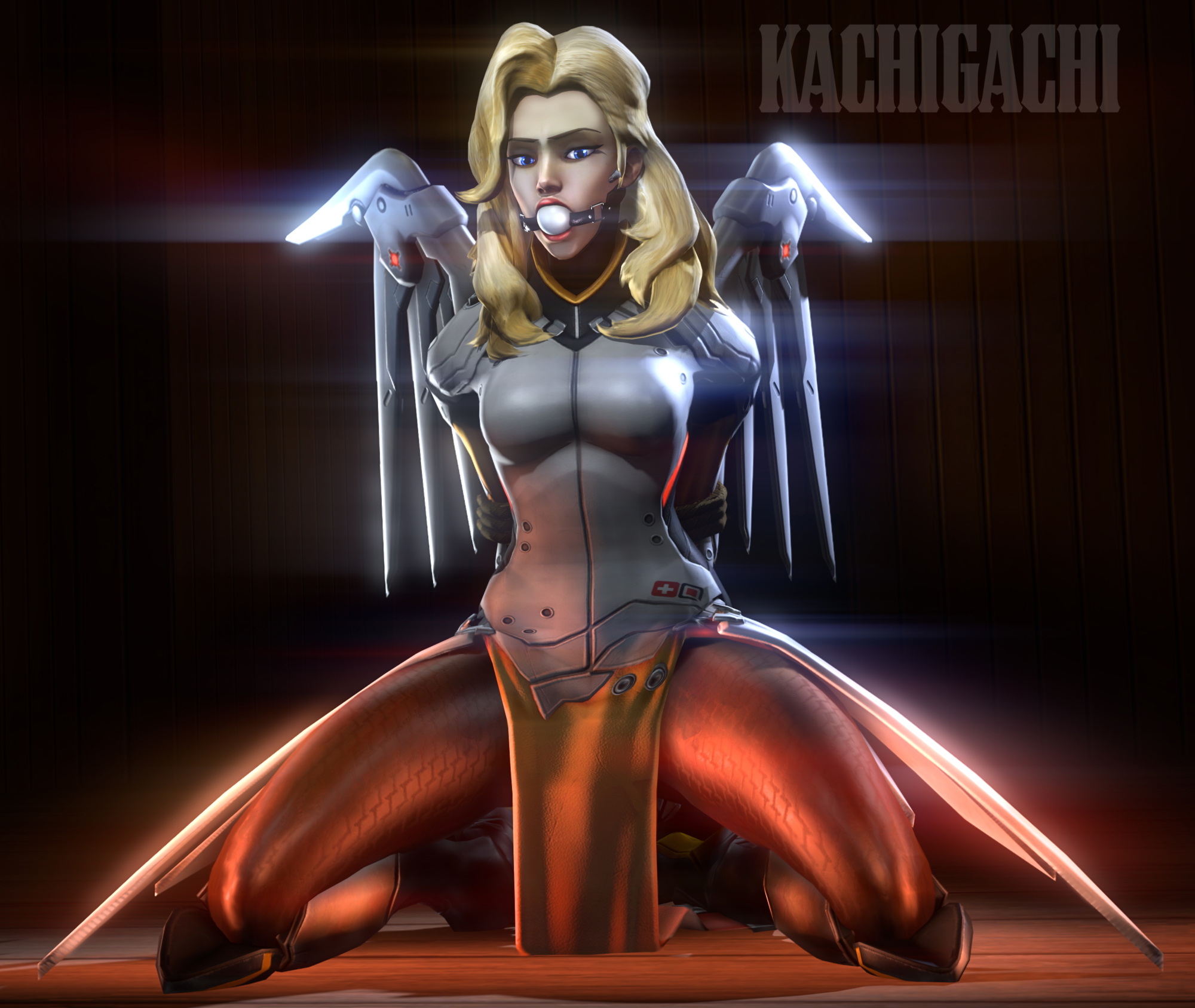 Tied Mercy Overwatch Mercy Bdsm Bondage