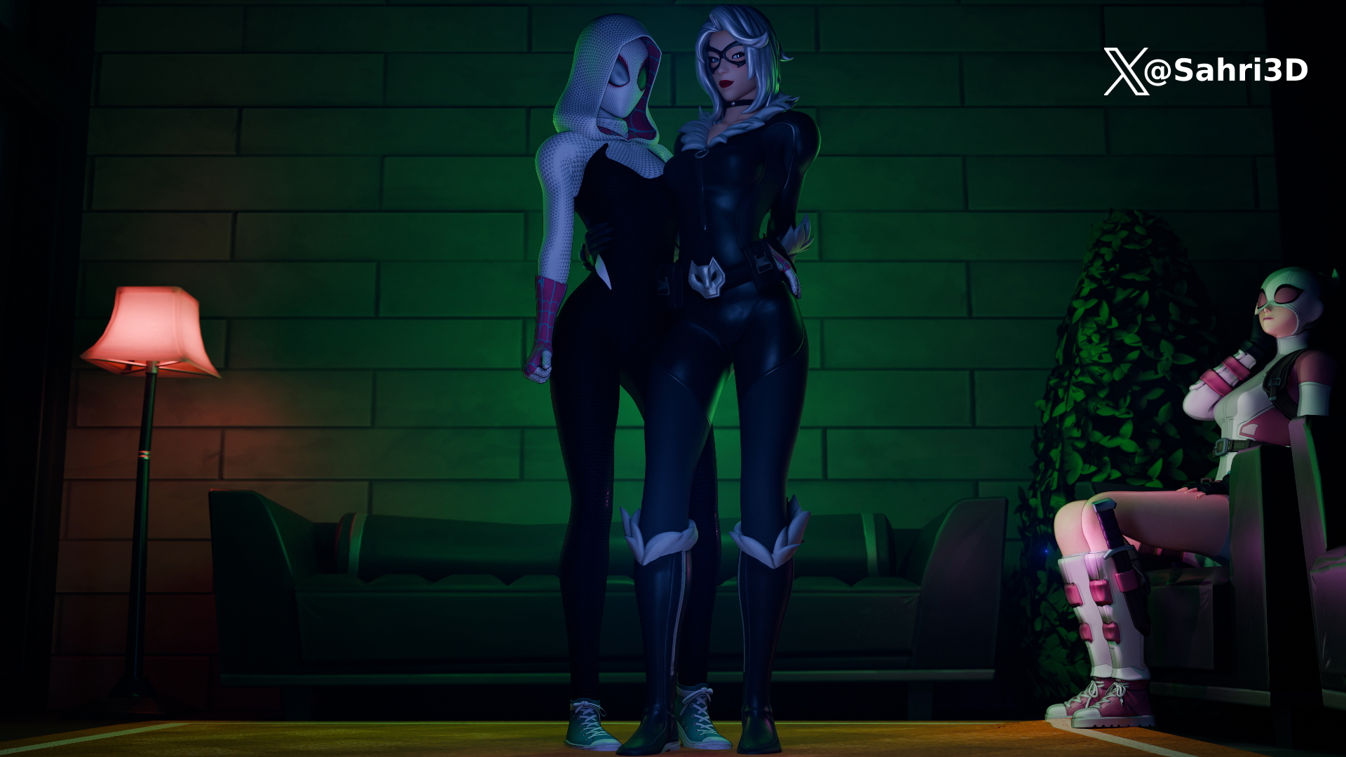 🕸️Web Of Sin 1🕸️ Black Cat Fortnite Marvel Sexy Big Tits Big boobs Big Ass Cute Petite Long Hair Blonde