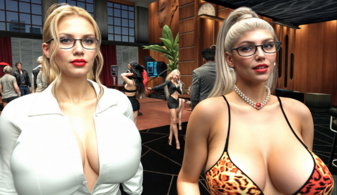 twins? Twins Ladybug 3d Girl Cowgirl Office_lady Dance Kiss