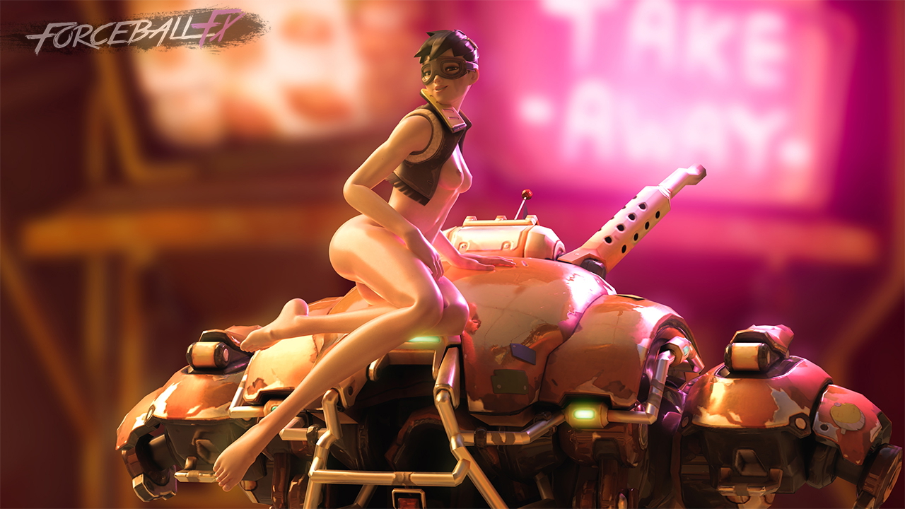 Junker Overwatch Dva (overwatch) 3d Porn Pinup Pink Nipples Natural Boobs Natural Tits Teen Cute Long Legs Half Naked Nude