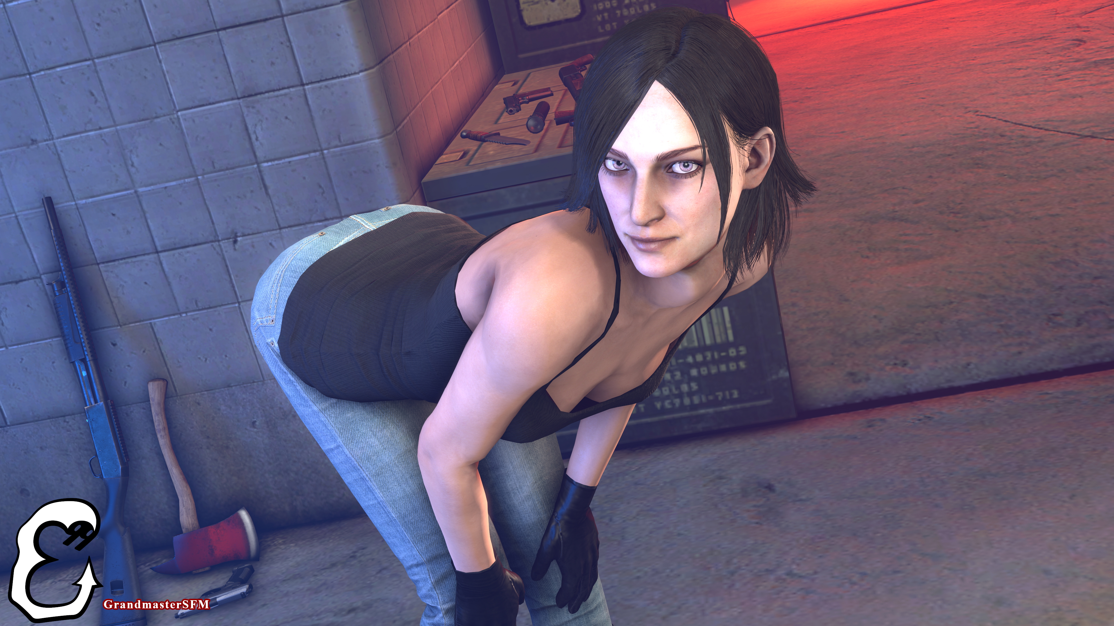 Not Kidding Around Juli Kidman The Evil Within Source Filmmaker Sfm Blacked Black Cock Bbc Interracial Spitroast Threesome Blowjob 4