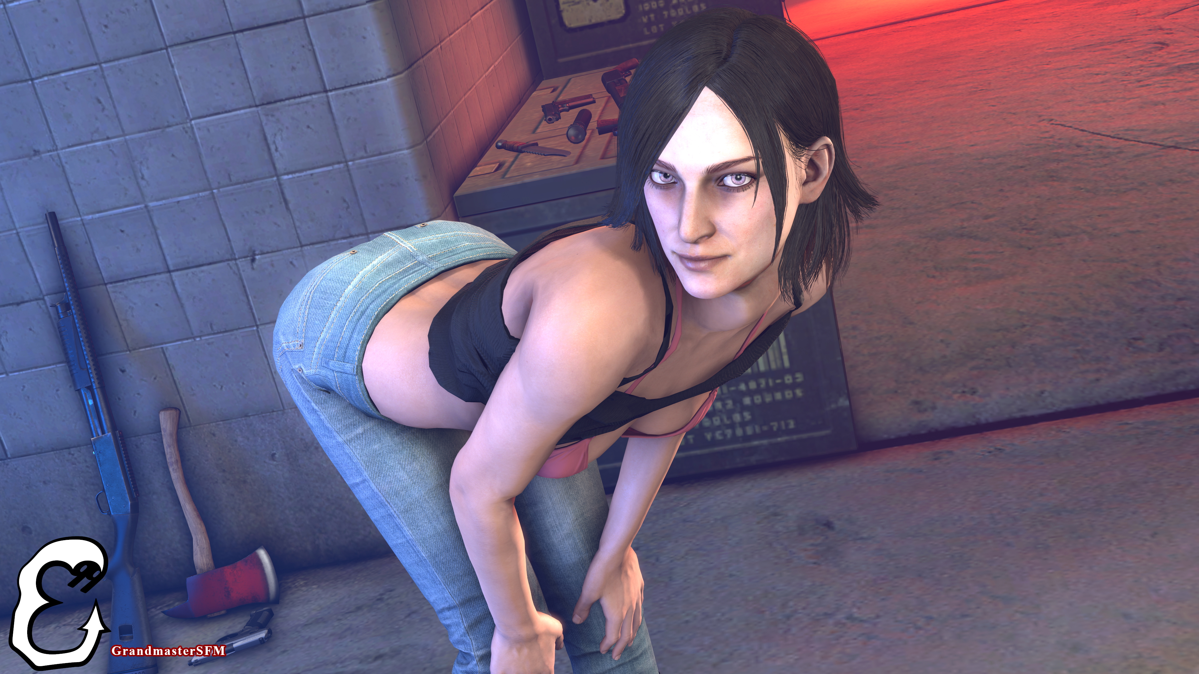 Not Kidding Around Juli Kidman The Evil Within Source Filmmaker Sfm Blacked Black Cock Bbc Interracial Spitroast Threesome Blowjob 5