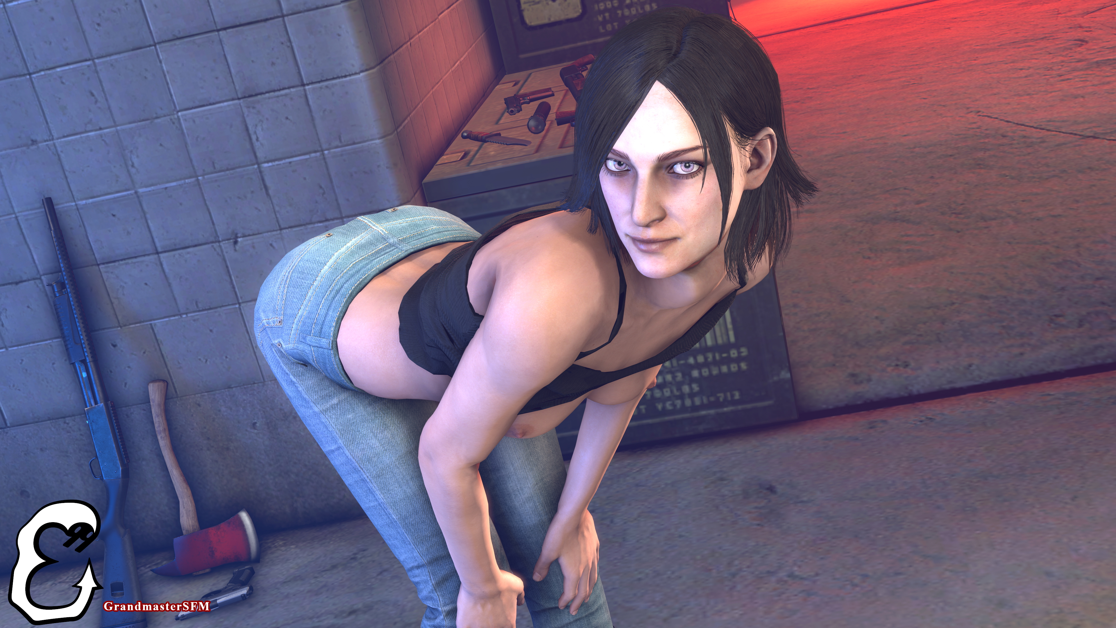 Not Kidding Around Juli Kidman The Evil Within Source Filmmaker Sfm Blacked Black Cock Bbc Interracial Spitroast Threesome Blowjob 6