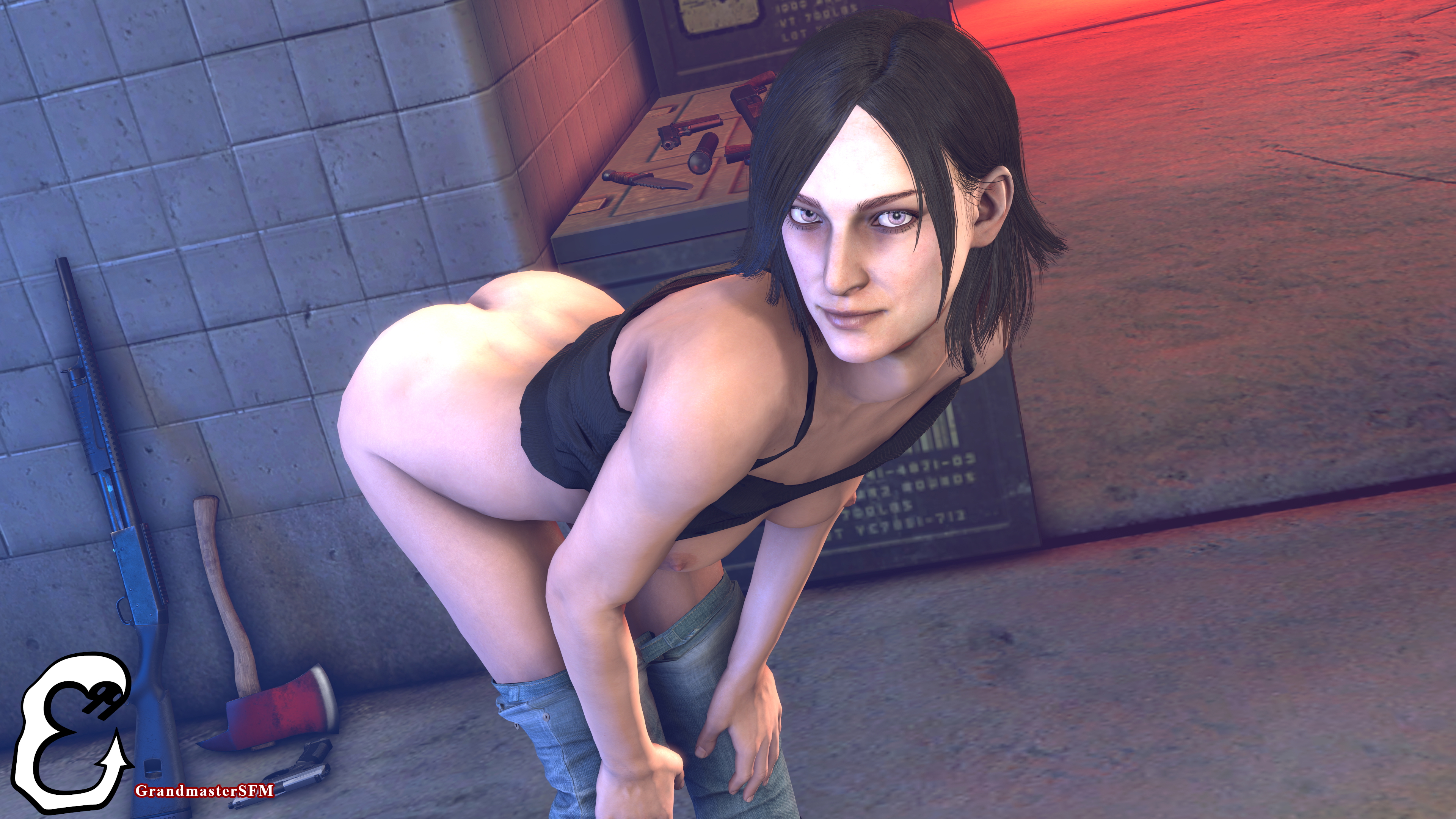 Not Kidding Around Juli Kidman The Evil Within Source Filmmaker Sfm Blacked Black Cock Bbc Interracial Spitroast Threesome Blowjob 8