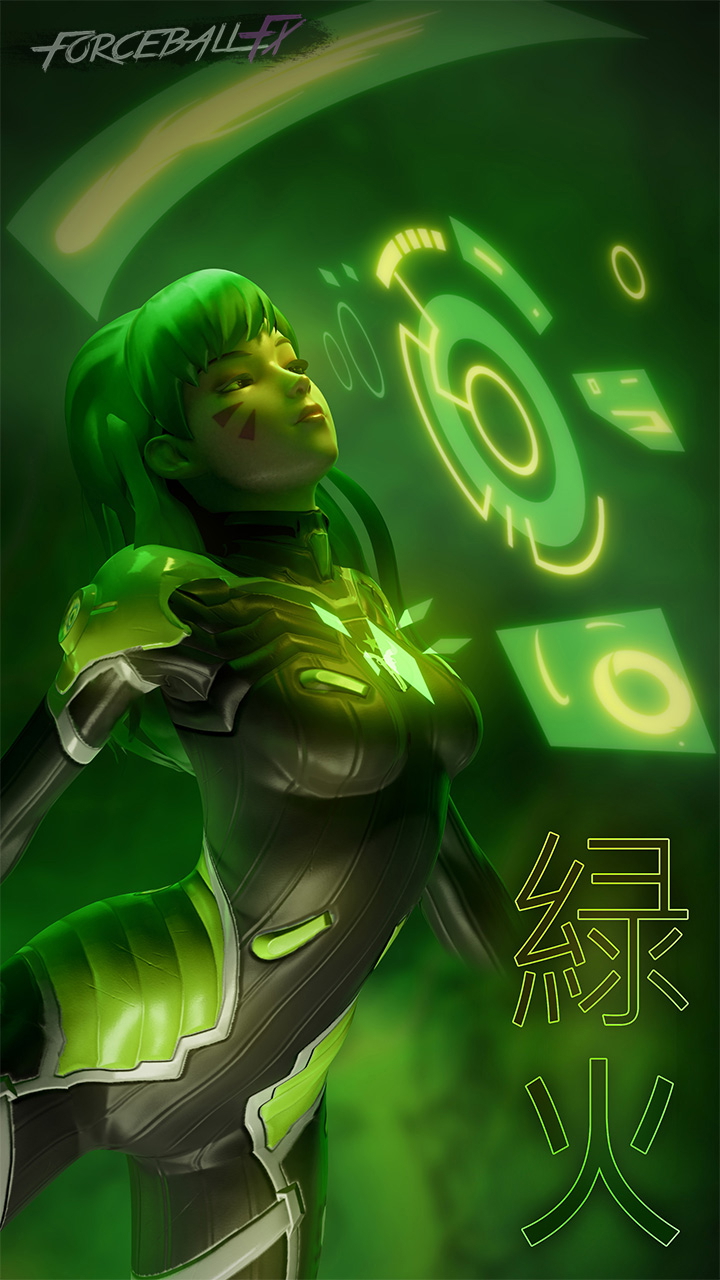 D.va Green Fire TEXT Overwatch Dva (overwatch) 3d Porn Natural Boobs Natural Tits Teen Nude Sexy Pussy 2