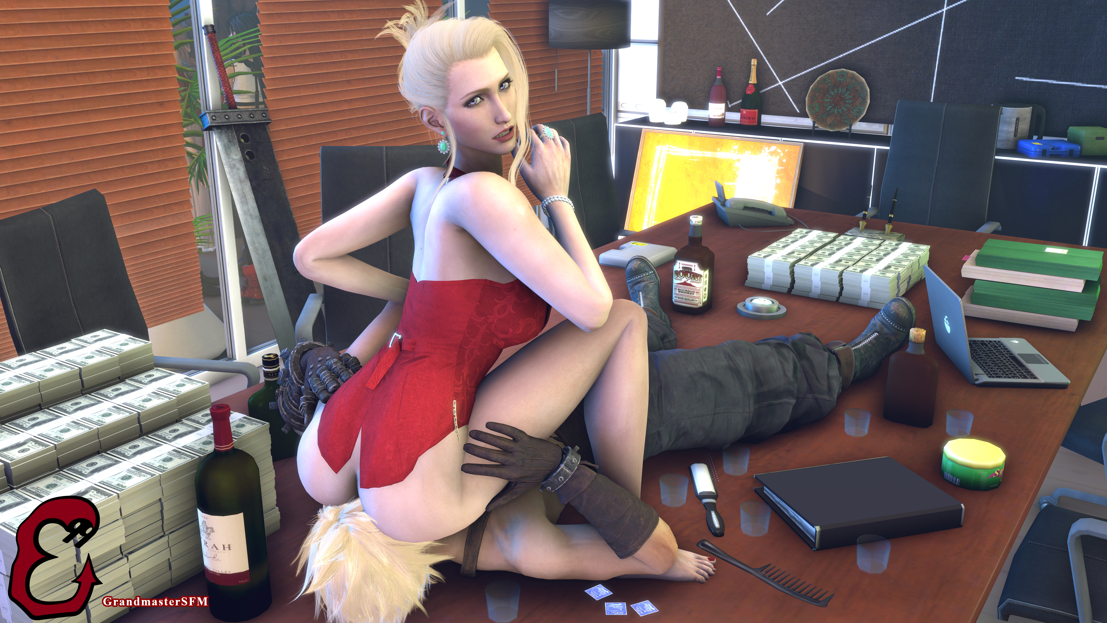 Seat Of Strife Scarlet (final Fantasy Vii) Scarlet (Final Fantasy) Cloud Strife Cloud Final Fantasy Final Fantasy 7 Remake Final Fantasy 7 Final Fantasy VII Ff7r Ff7 Ffviiremake Source Filmmaker Sfm Face Sitting Comic Story 7