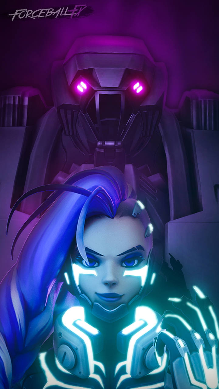 Sombra with her Titan Overwatch Sombra 3d Porn Boobs Tits Nipples Robot 2