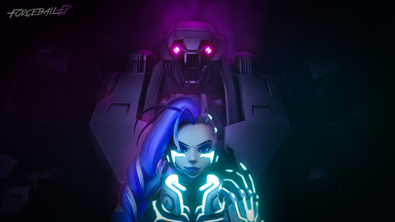 Sombra with her Titan Overwatch Sombra 3d Porn Boobs Tits Nipples Robot 4