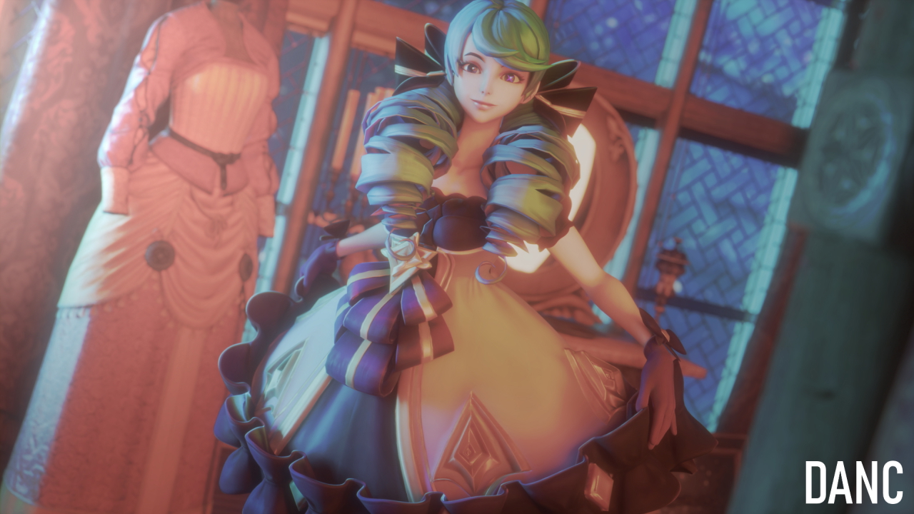 GWEN FANART Gwen_(league Of Legends) League Of Legends Blender3d Nude