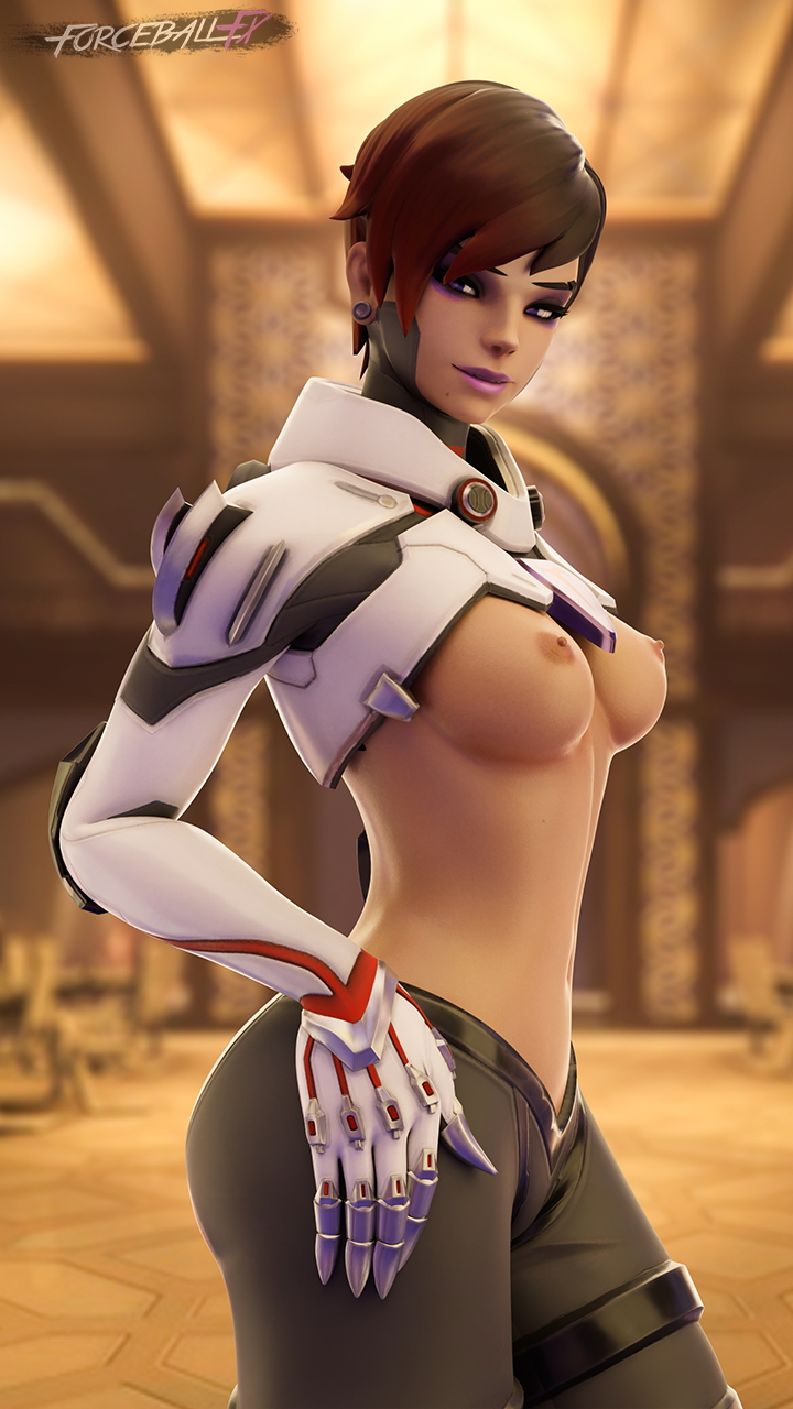 Sombra Talom Overwatch Sombra 3d Porn Nude Naked Natural Boobs Natural Tits Breasts Nipples Pose 2