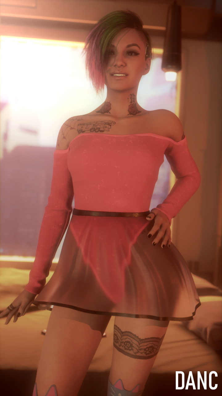 JUDY FANART Judy Alvarez Cyberpunk2077 Blender3d Nude 2