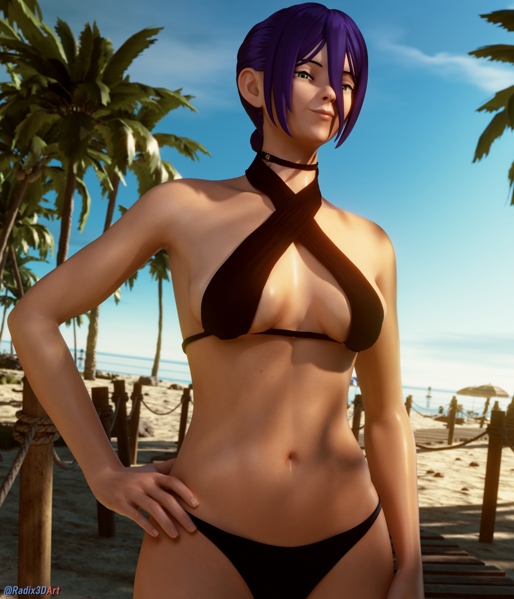Reze at the beach