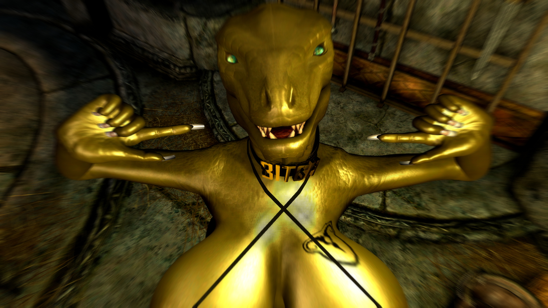 TES Skyrim #2 Skyrim Big Ass Big Tits Argonian Furry Bimbo 7