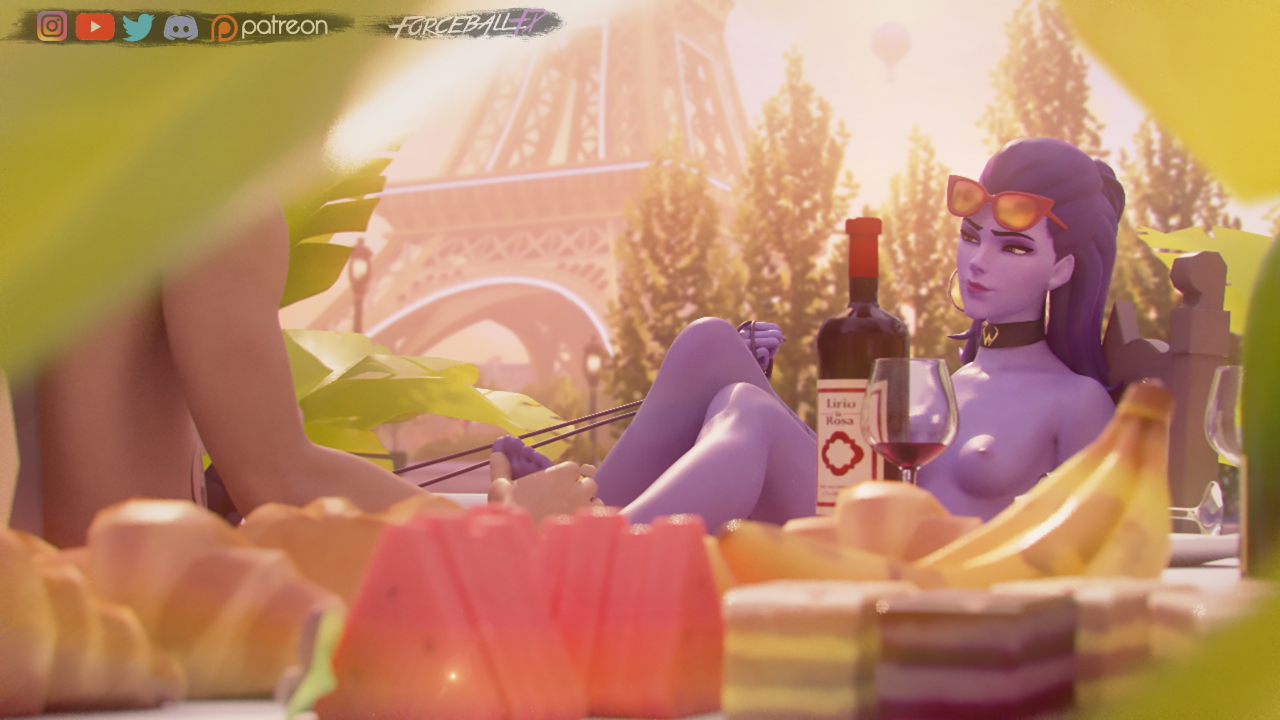 Widow's revenge Overwatch Widowmaker Sombra 3d Porn Nude Naked Pink Nipples Natural Boobs Tits Breast Threesome Domination Tied Forced Forced Oral Rope Bondage Feet Blowjob Mouth Fuck 2