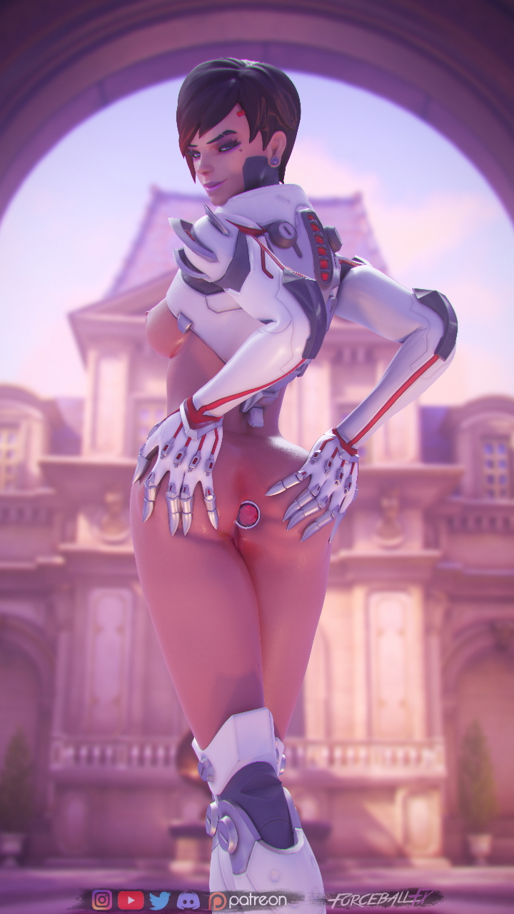 Sombra booty Overwatch Sombra 3d Porn Nude Naked Pink Nipples Natural Boobs Tits Breast Butt Hole Butt plug Ass Spread