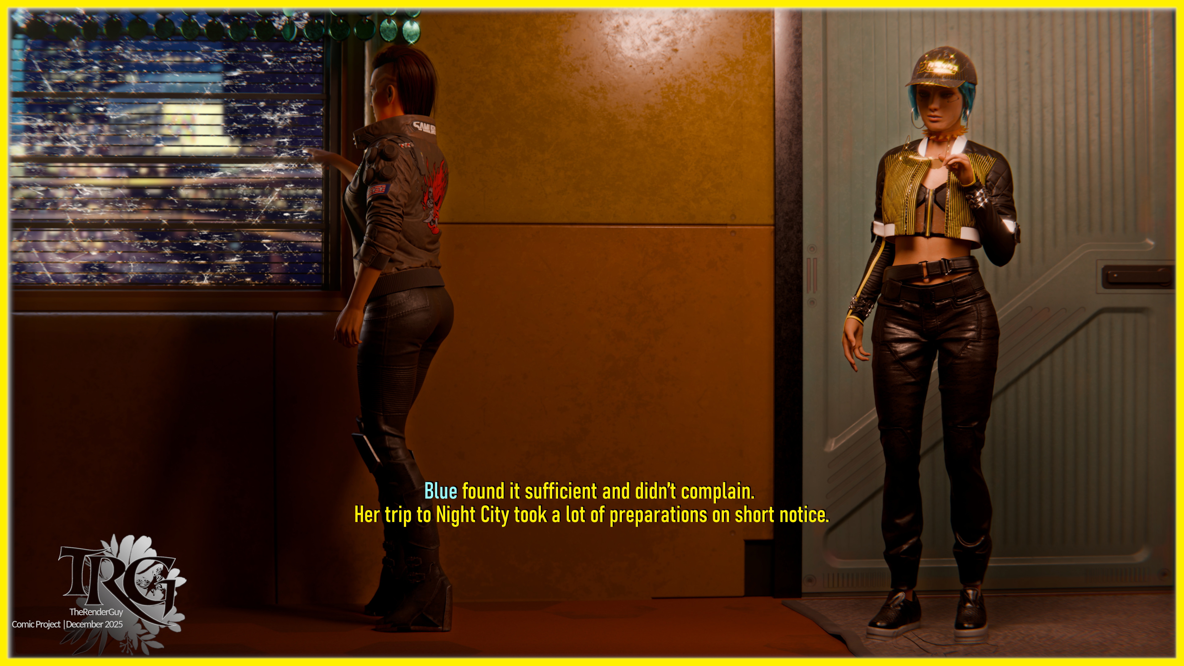 Once in a Blue Moon  in Night City   Scene 3  3