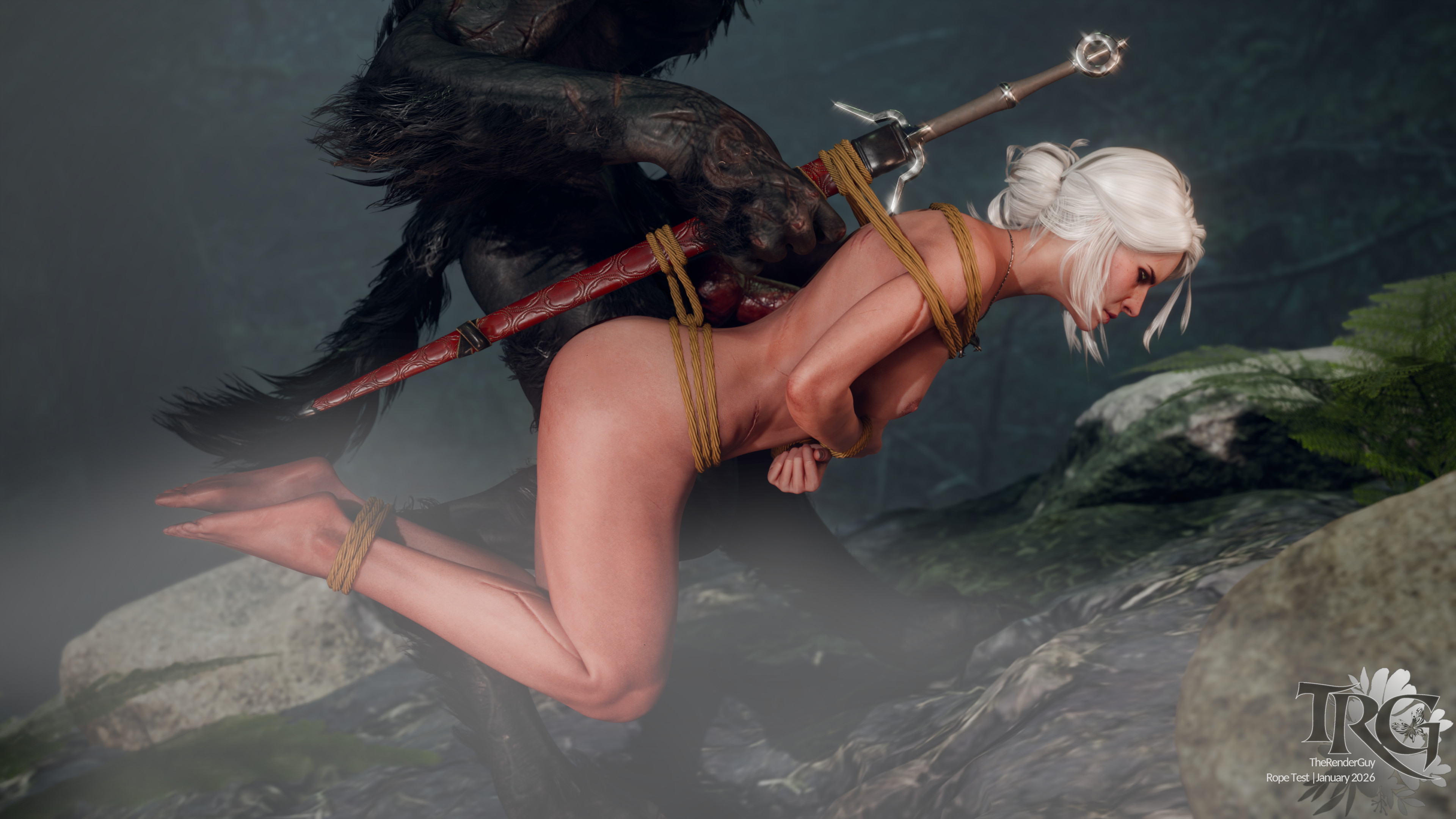 Carried on her own sword  UHD  Angle 1
