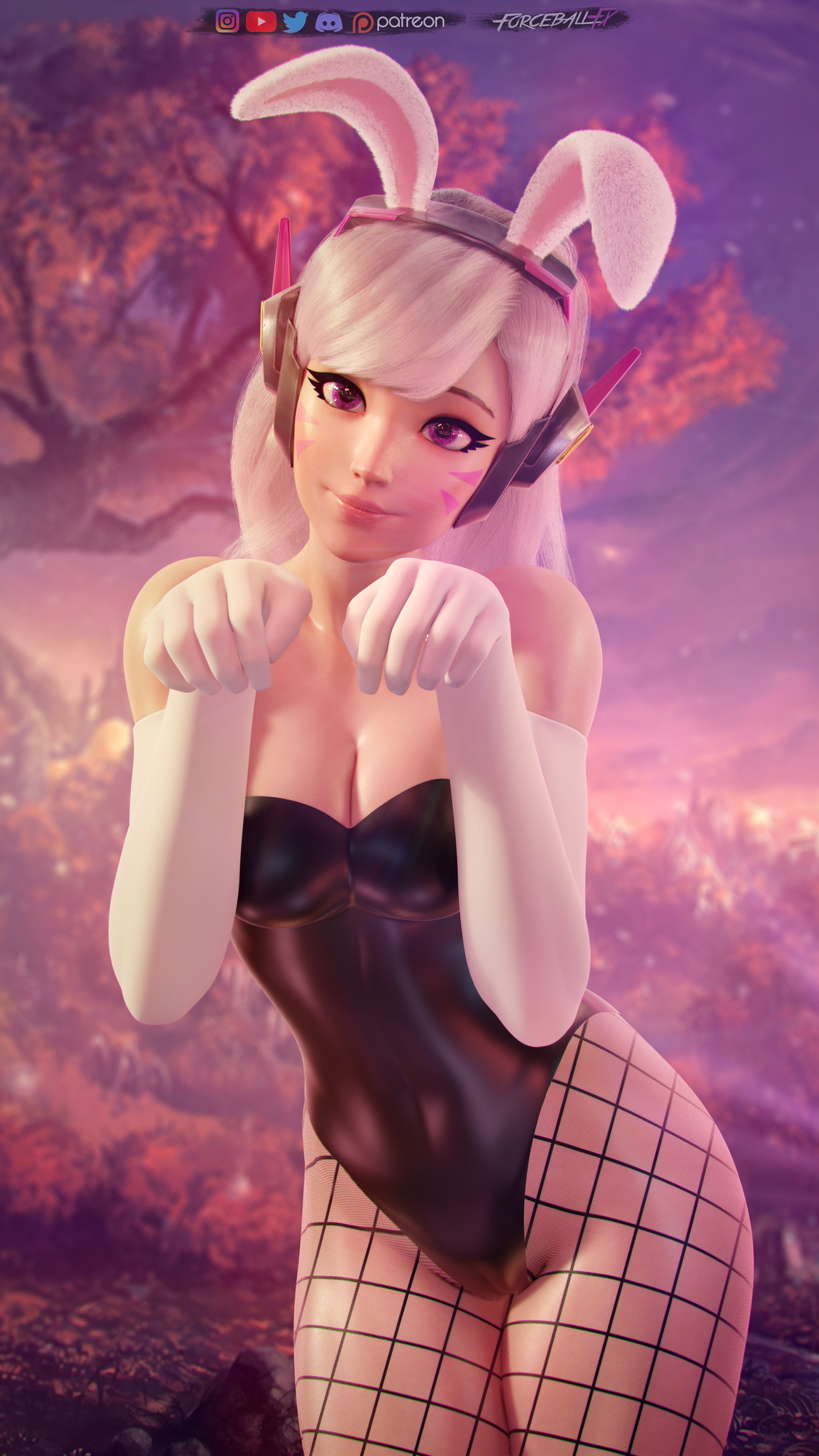 Bunny Overwatch Dva (overwatch) 3d Porn Nude Naked Natural Tits Natural Boobs Bunny 2