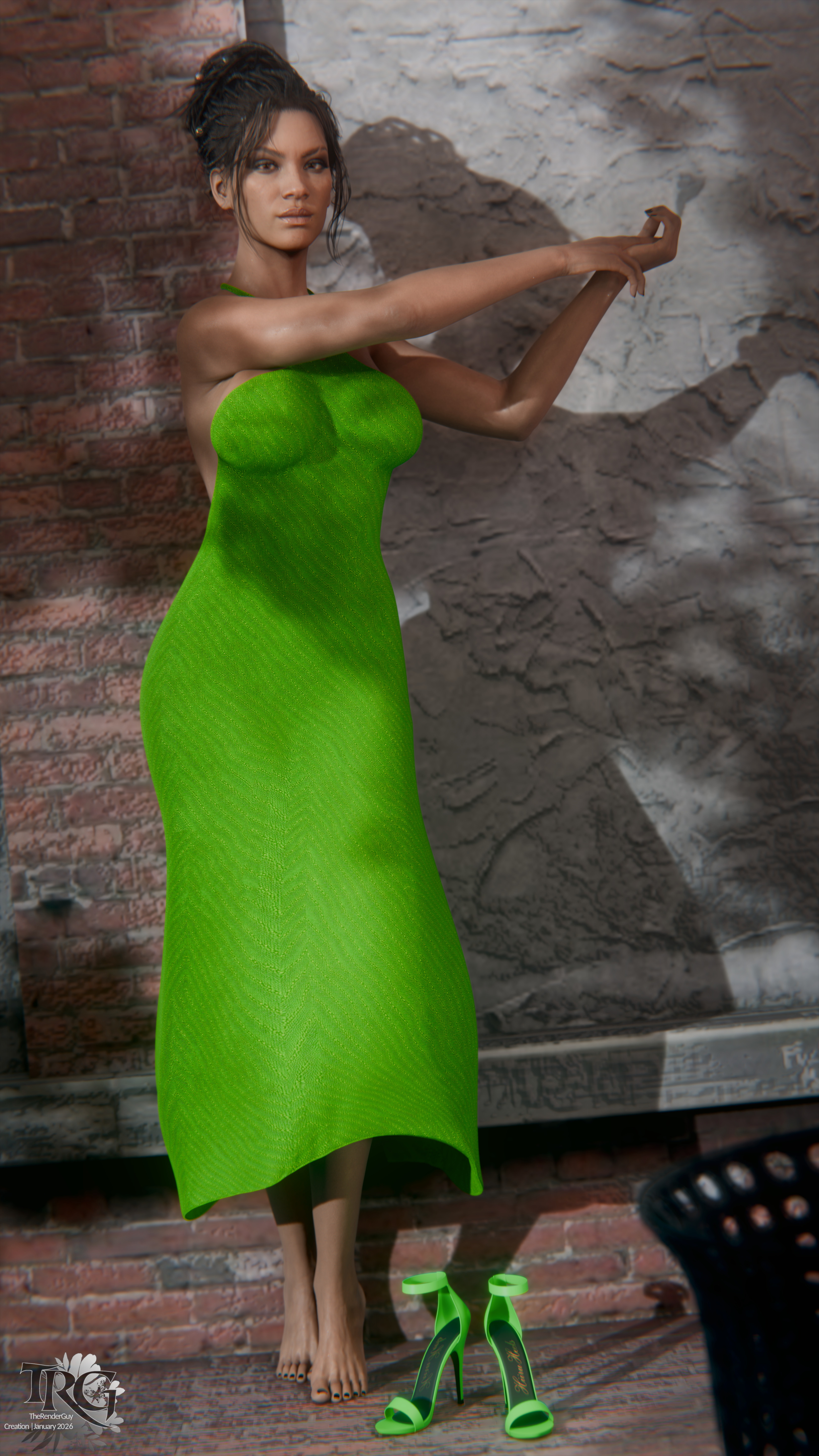 Nomad in Green  UHD+  Dress