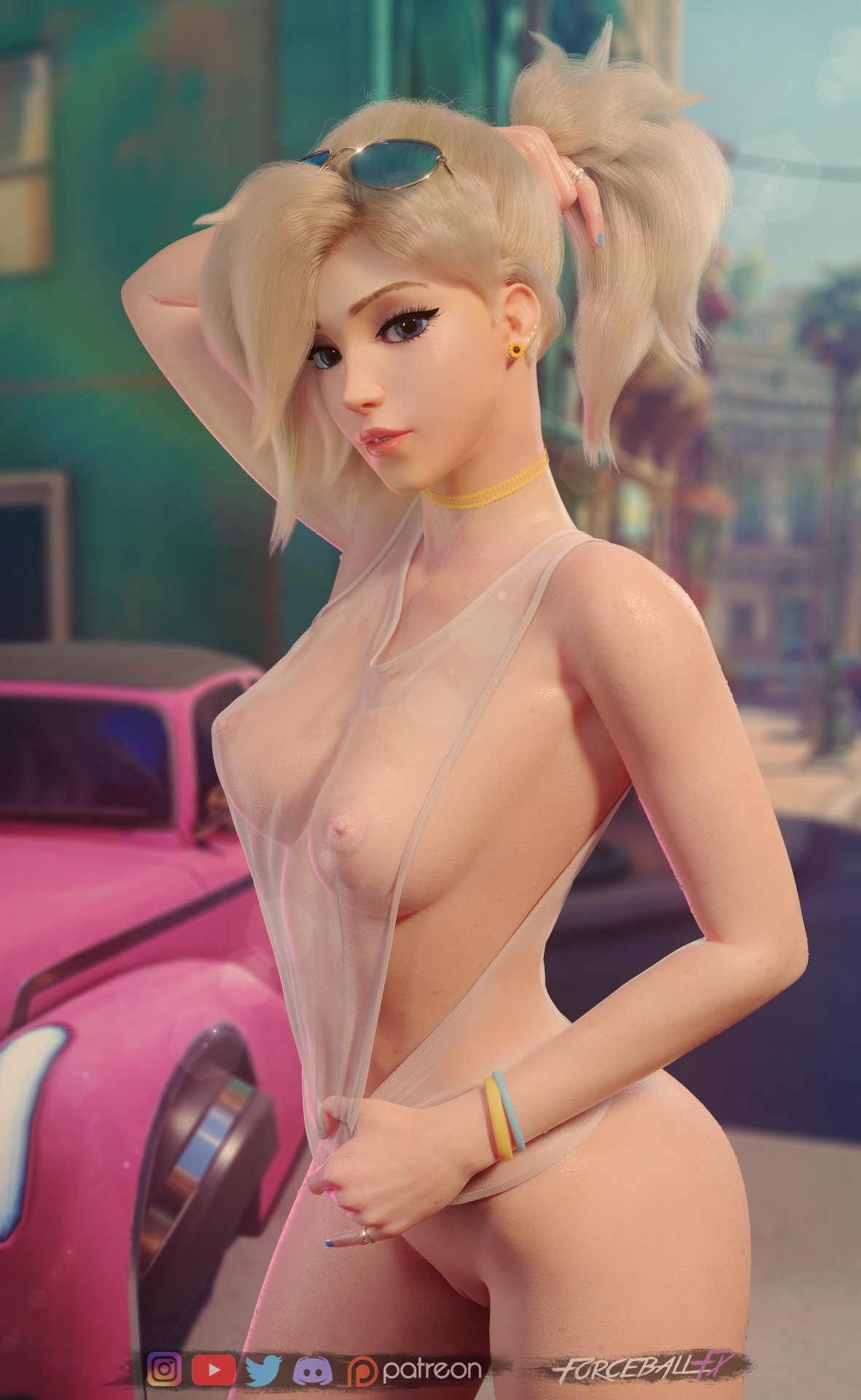 Sunflower Overwatch Mercy 3d Porn Nude Naked Natural Boobs Natural Tits Breasts Pussy