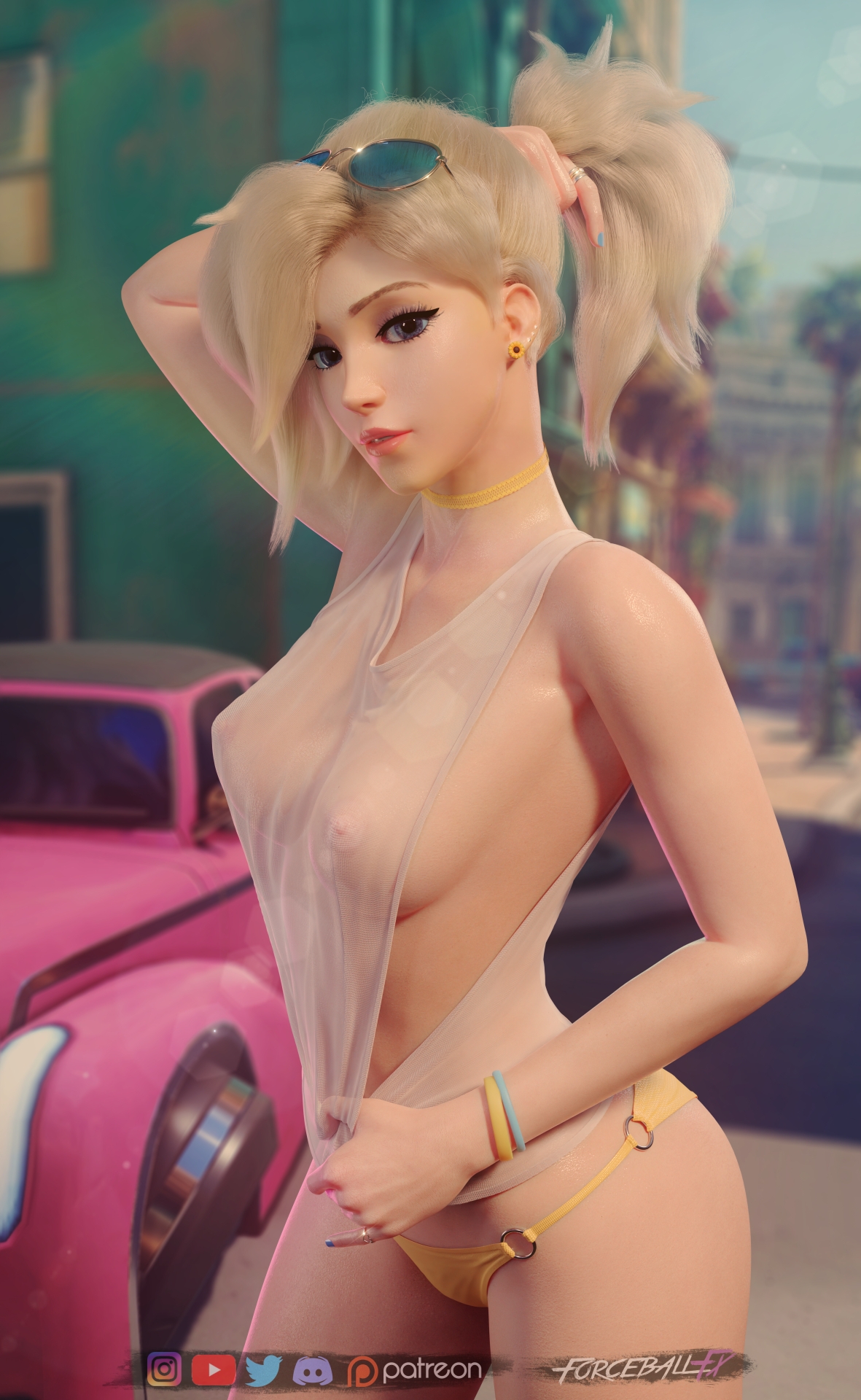 Sunflower Overwatch Mercy 3d Porn Nude Naked Natural Boobs Natural Tits Breasts Pussy 2