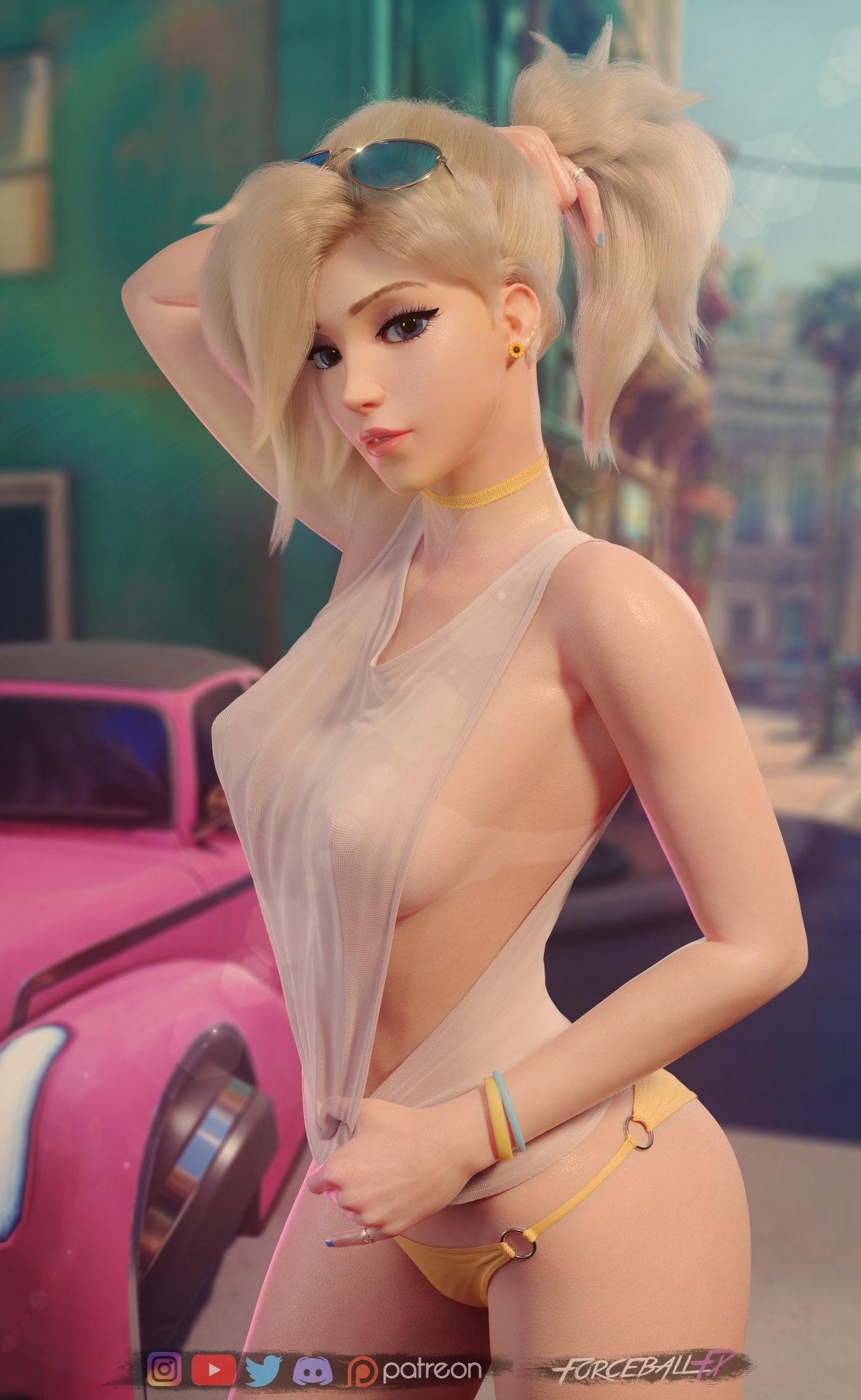Sunflower Overwatch Mercy 3d Porn Nude Naked Natural Boobs Natural Tits Breasts Pussy 3