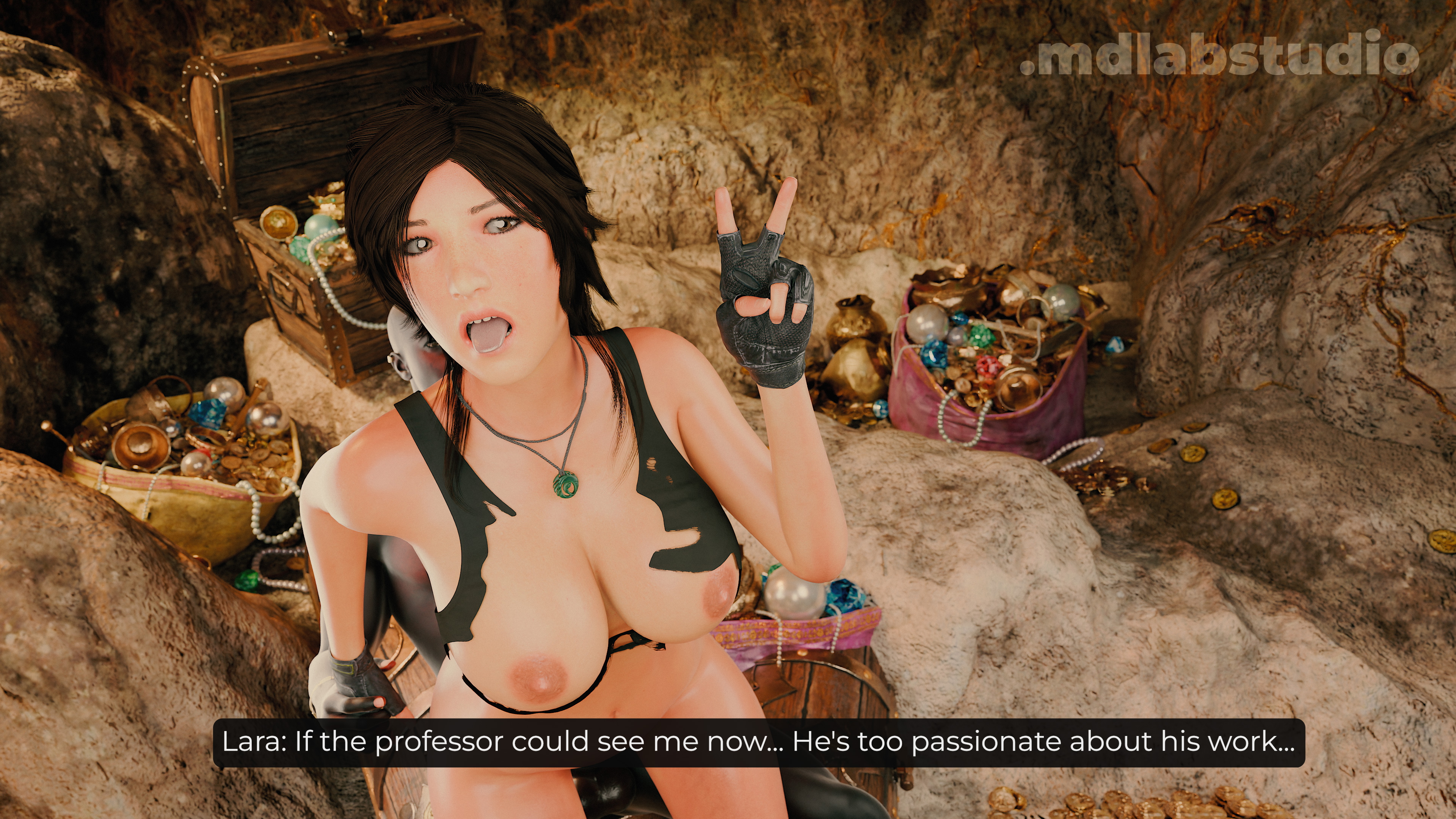 Lara - Shadow Over Atlantis Lara Croft Tomb Raider Ahegao Blacked