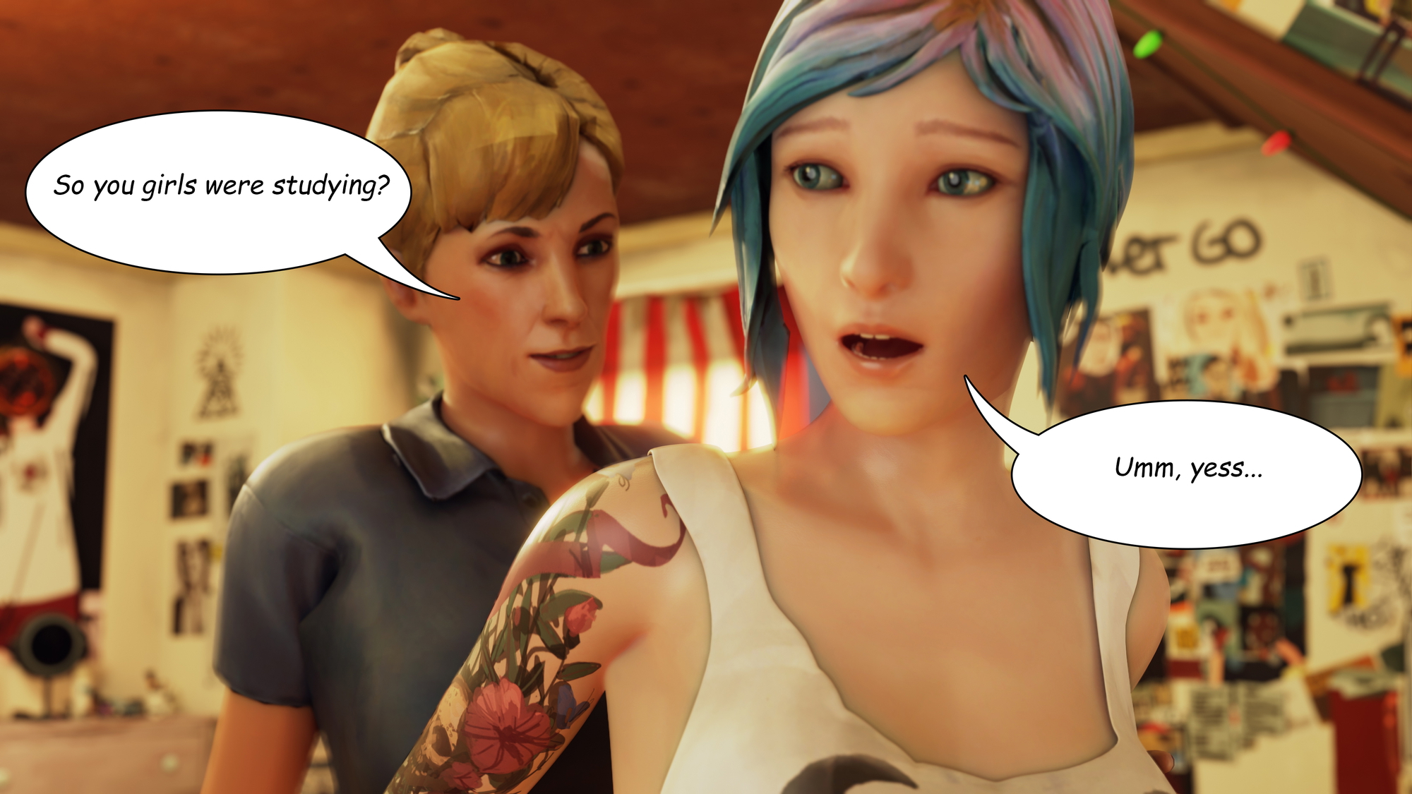 Momma's Study Time Life Is Strange Chloe Price Max Caulfield Joyce Price  9
