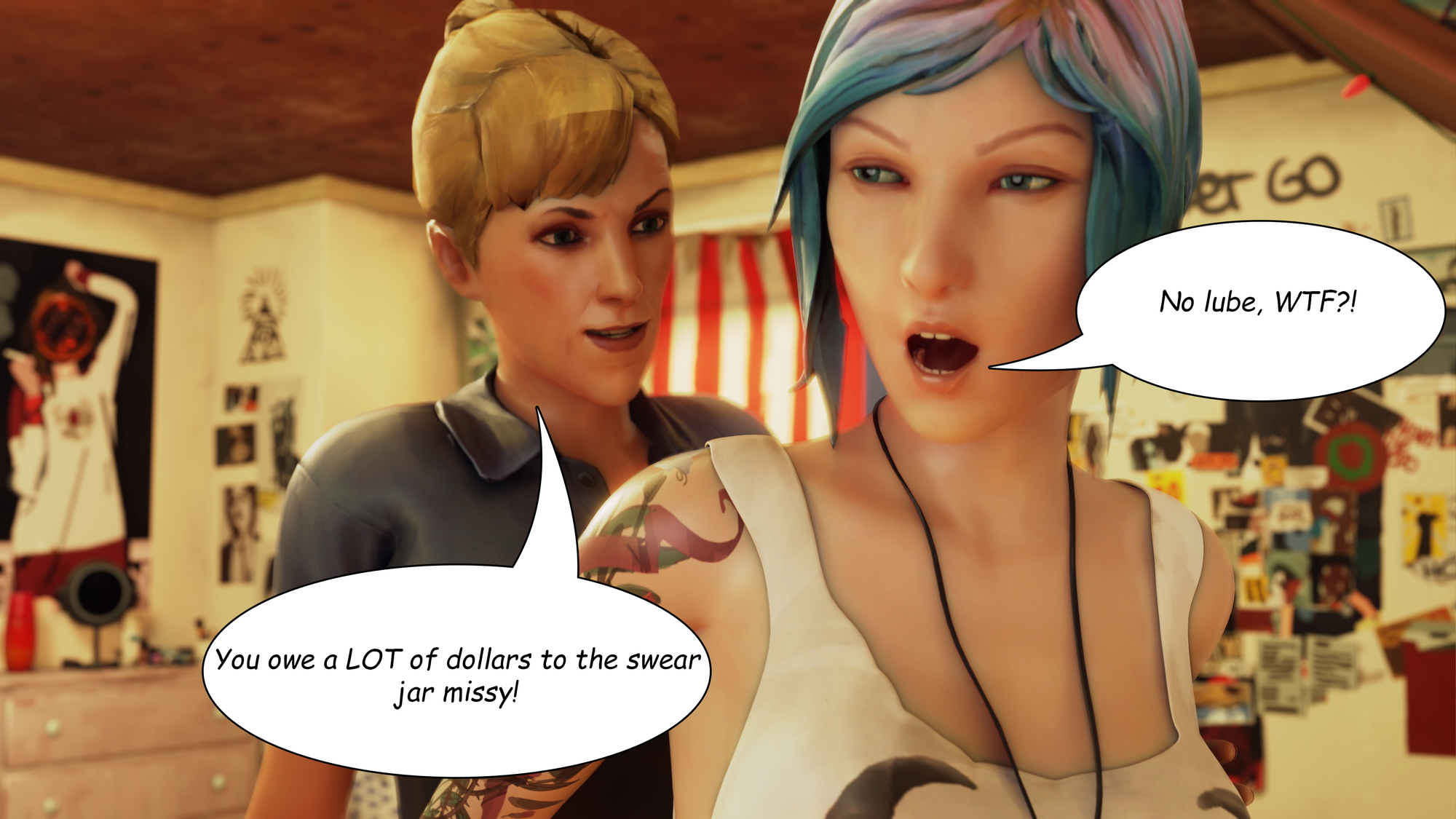 Momma's Study Time Life Is Strange Chloe Price Max Caulfield Joyce Price  11
