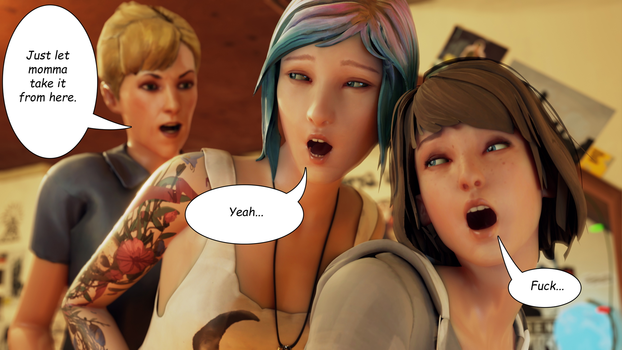 Momma's Study Time Life Is Strange Chloe Price Max Caulfield Joyce Price  12