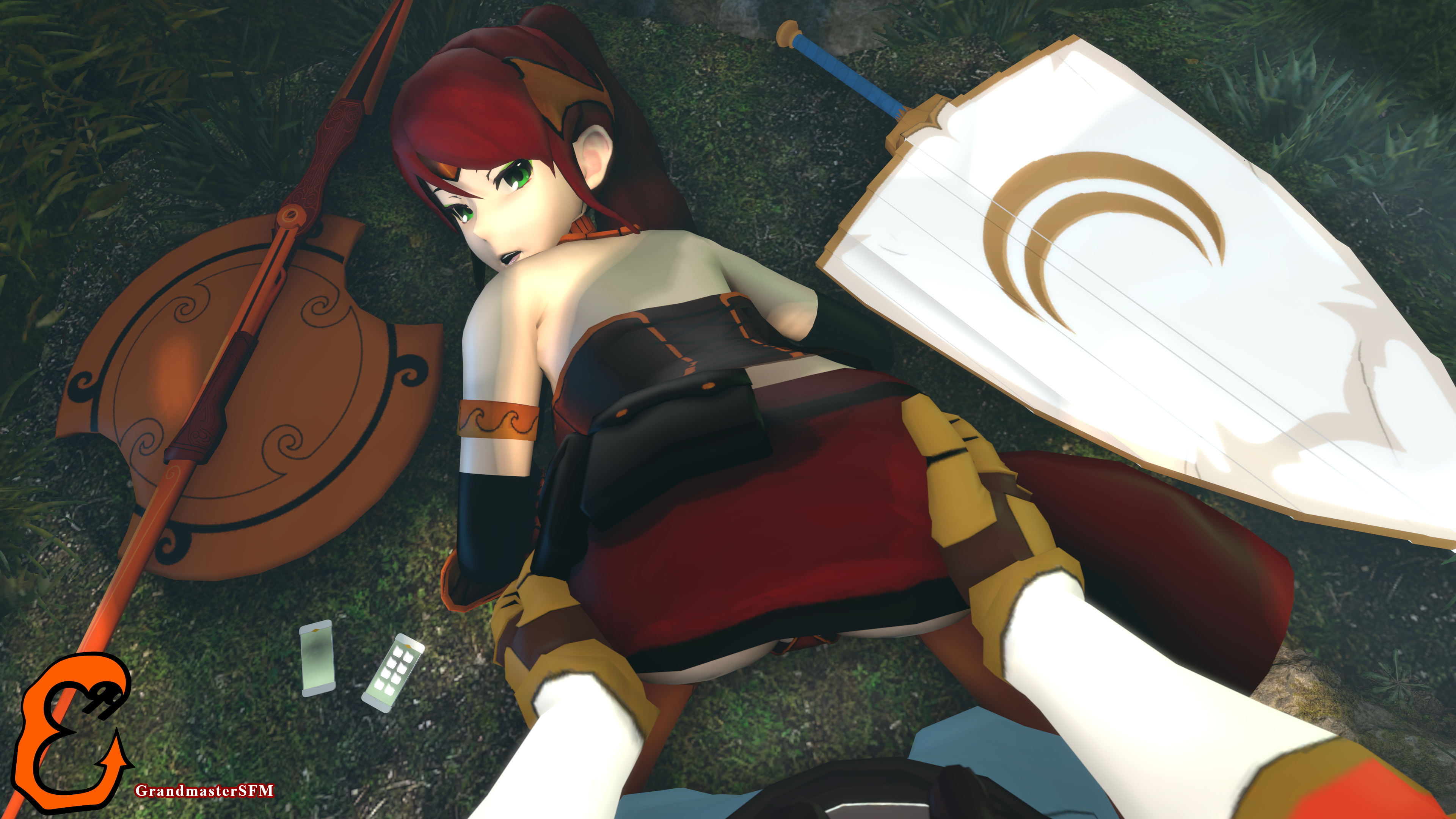 Pumpkin Pete s Princess Pyrrha Nikos Jaune Arc Rwby Source Filmmaker Sfm
