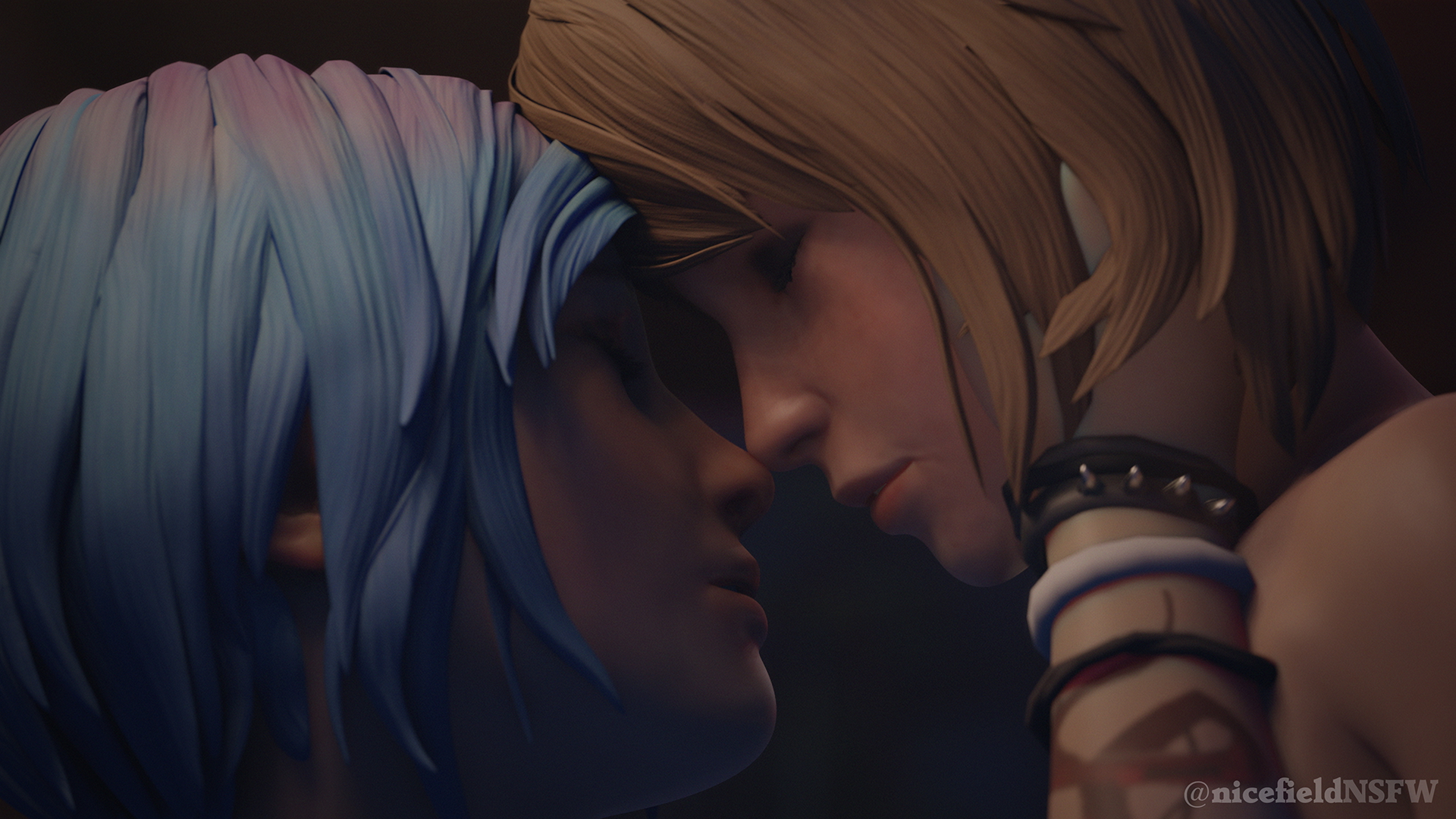  Hot Summer Night  screenshot album Life Is Strange Max Caulfield Chloe Price Cunnilingus Fingering Lesbian Teen Petite 2