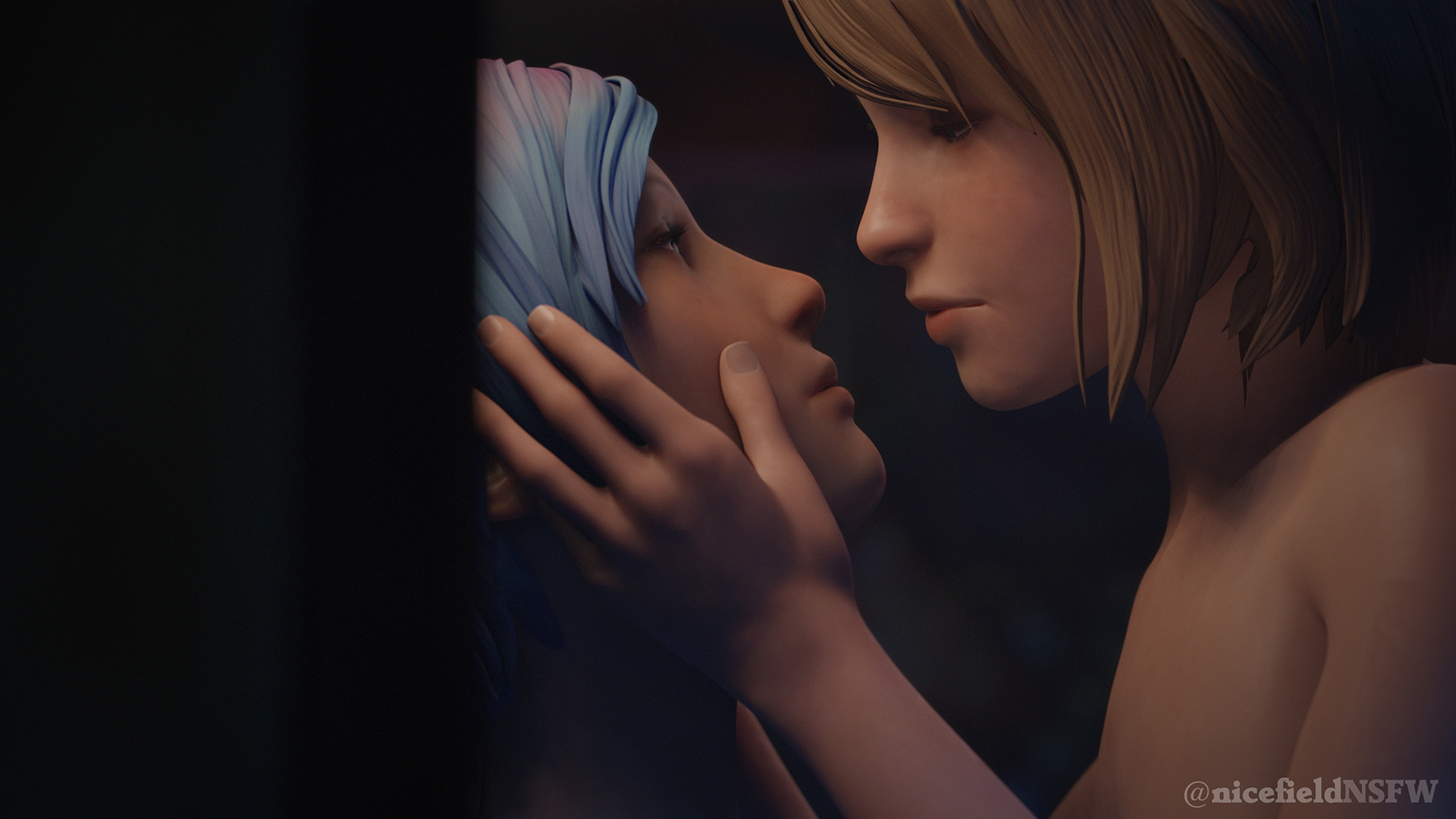  Hot Summer Night  screenshot album Life Is Strange Max Caulfield Chloe Price Cunnilingus Fingering Lesbian Teen Petite 3