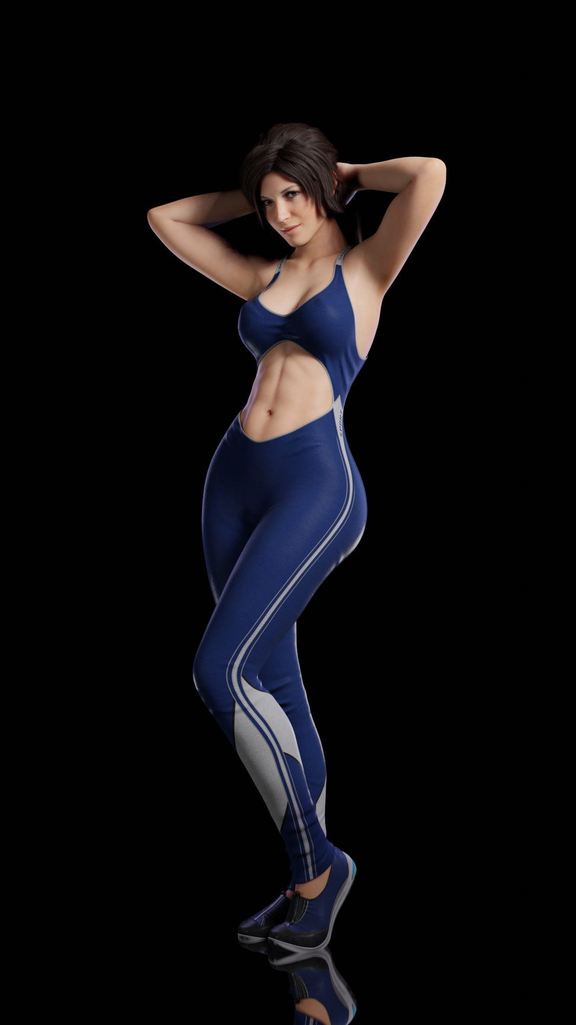 Lara pose 2 Lara Croft Tomb Raider 3d Porn Natural Tits Abs Nude Sexy Pink Nipples Lingerie Swimsuit 8