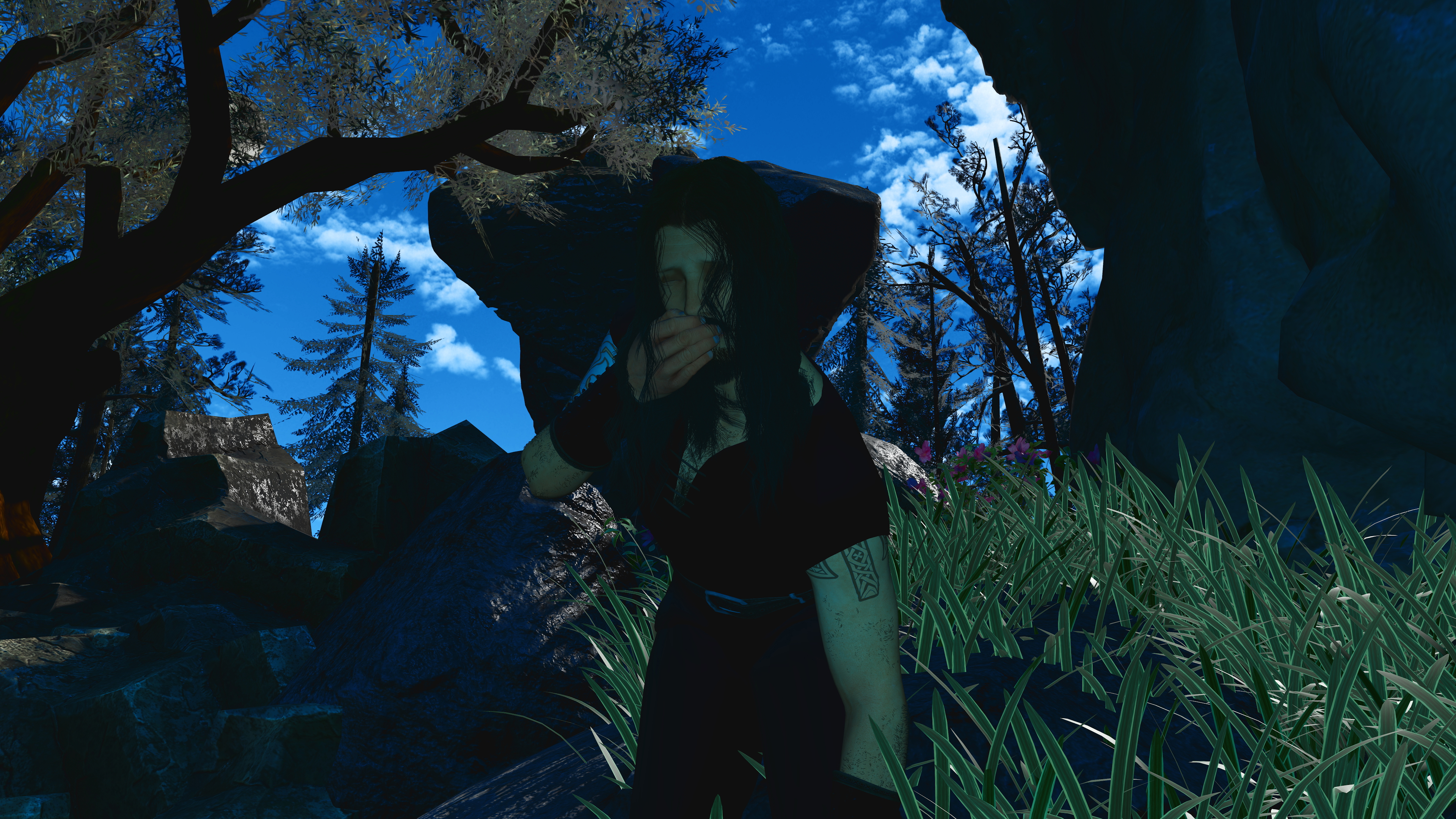 Sacred Waters Pt. 1  Red head Elf Nymph Waterfall Outdoors Outdoor Sex Big Dick Freckles Seduction Creampie Viking Licking Cock 15